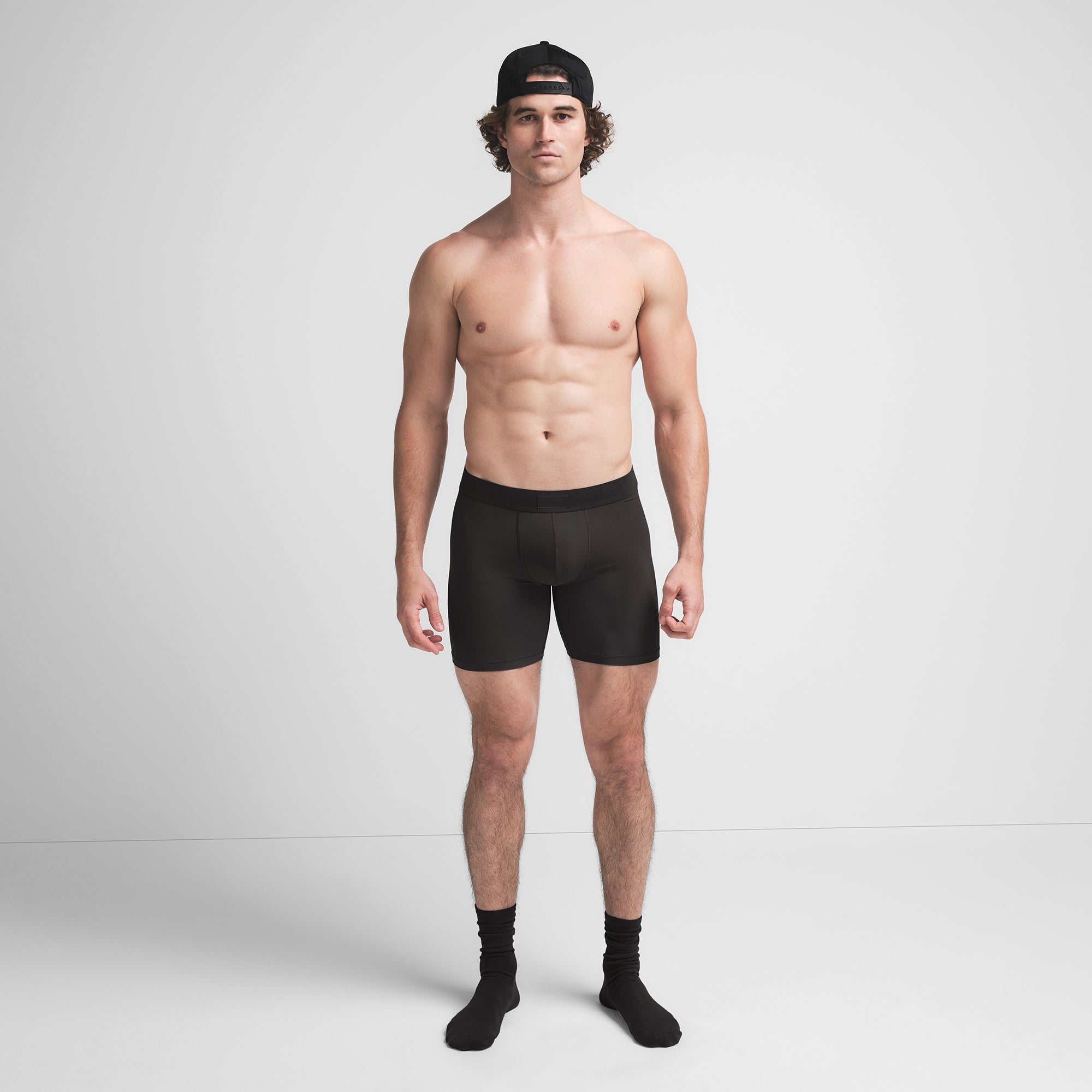 SKIMS COTTON MENS 5″ BOXER BRIEF | ONYX - Sneaker Türkiye