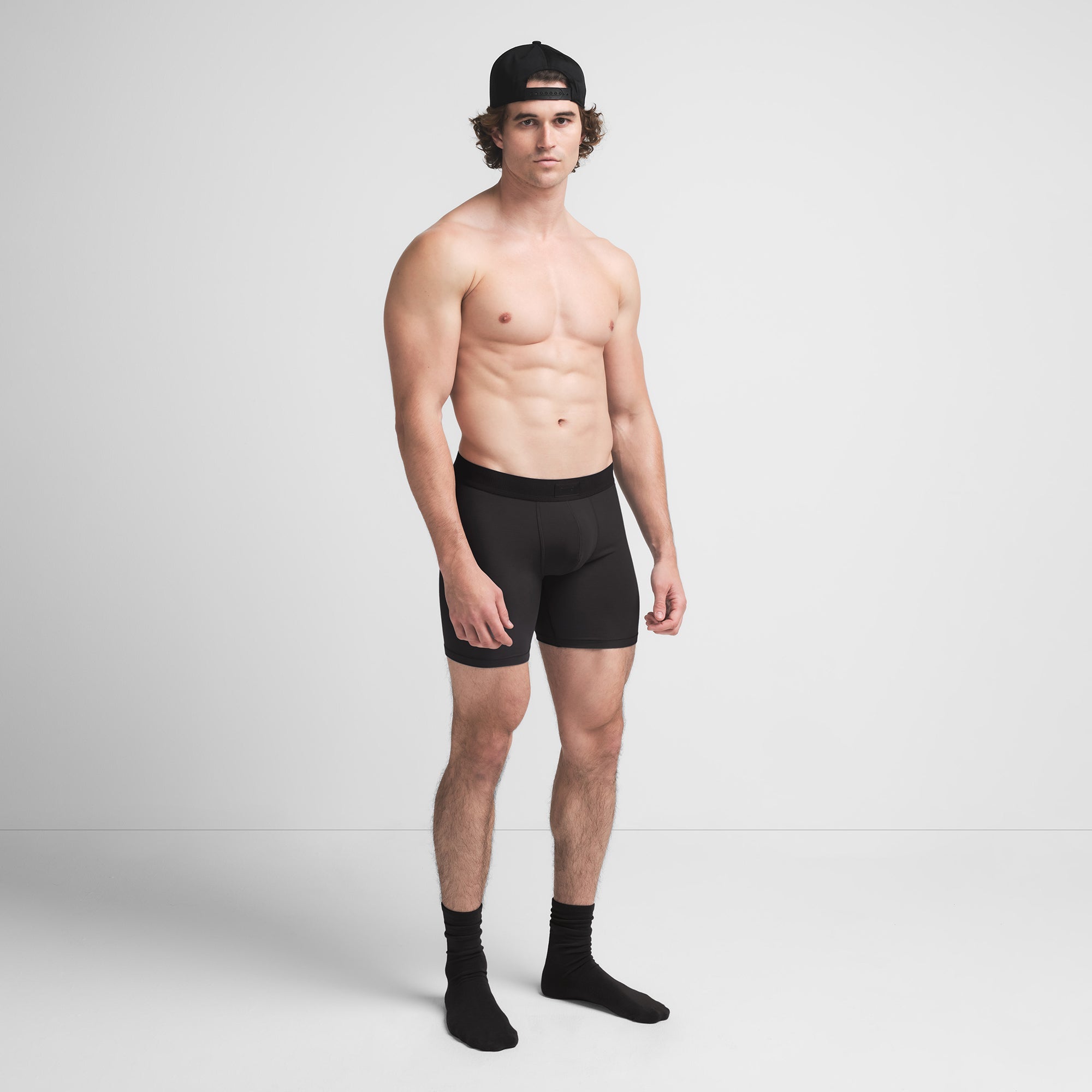 SKIMS COTTON MENS 5″ BOXER BRIEF | ONYX - Sneaker Türkiye