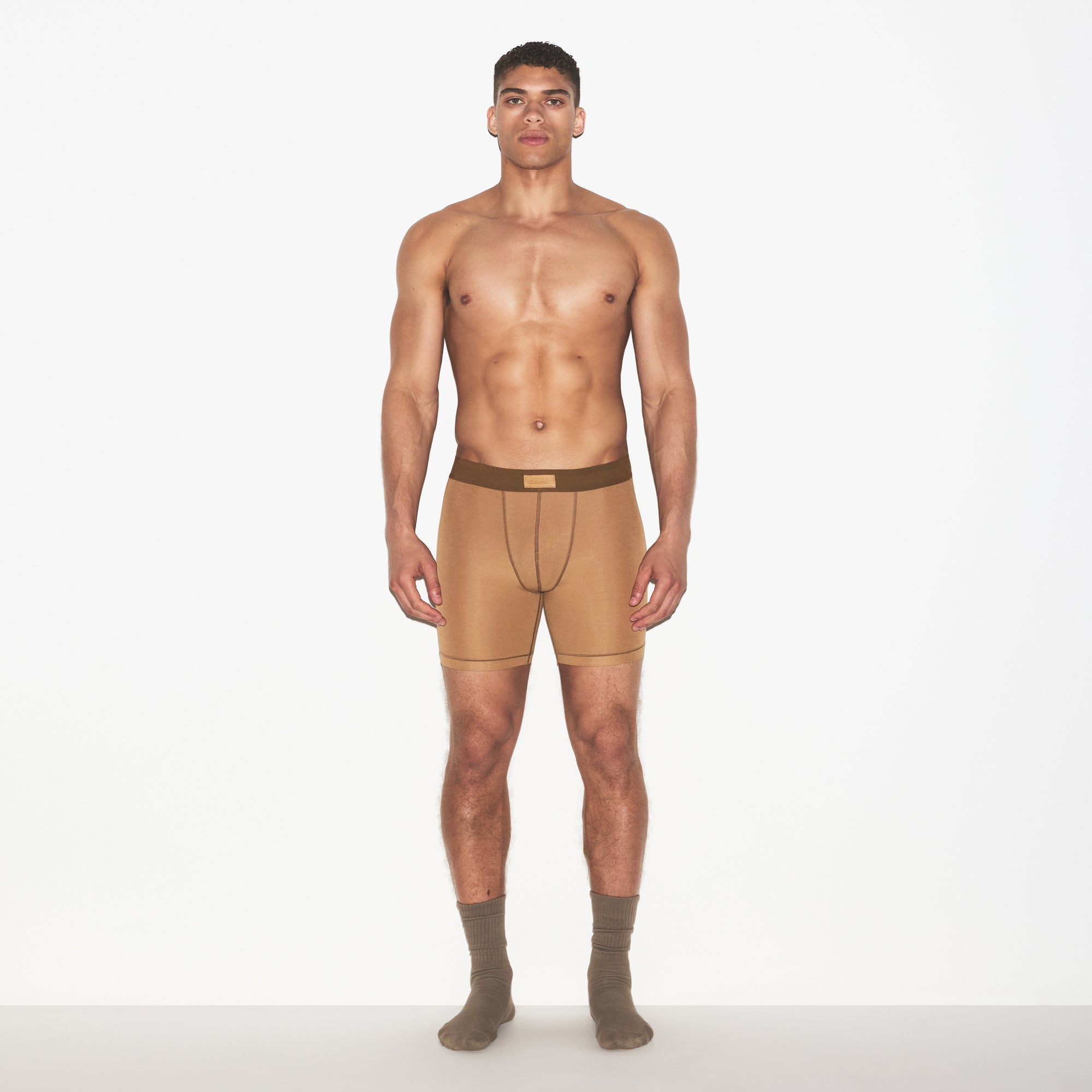 SKIMS COTTON MENS 5″ BOXER BRIEF | RUSSET - Sneaker Türkiye