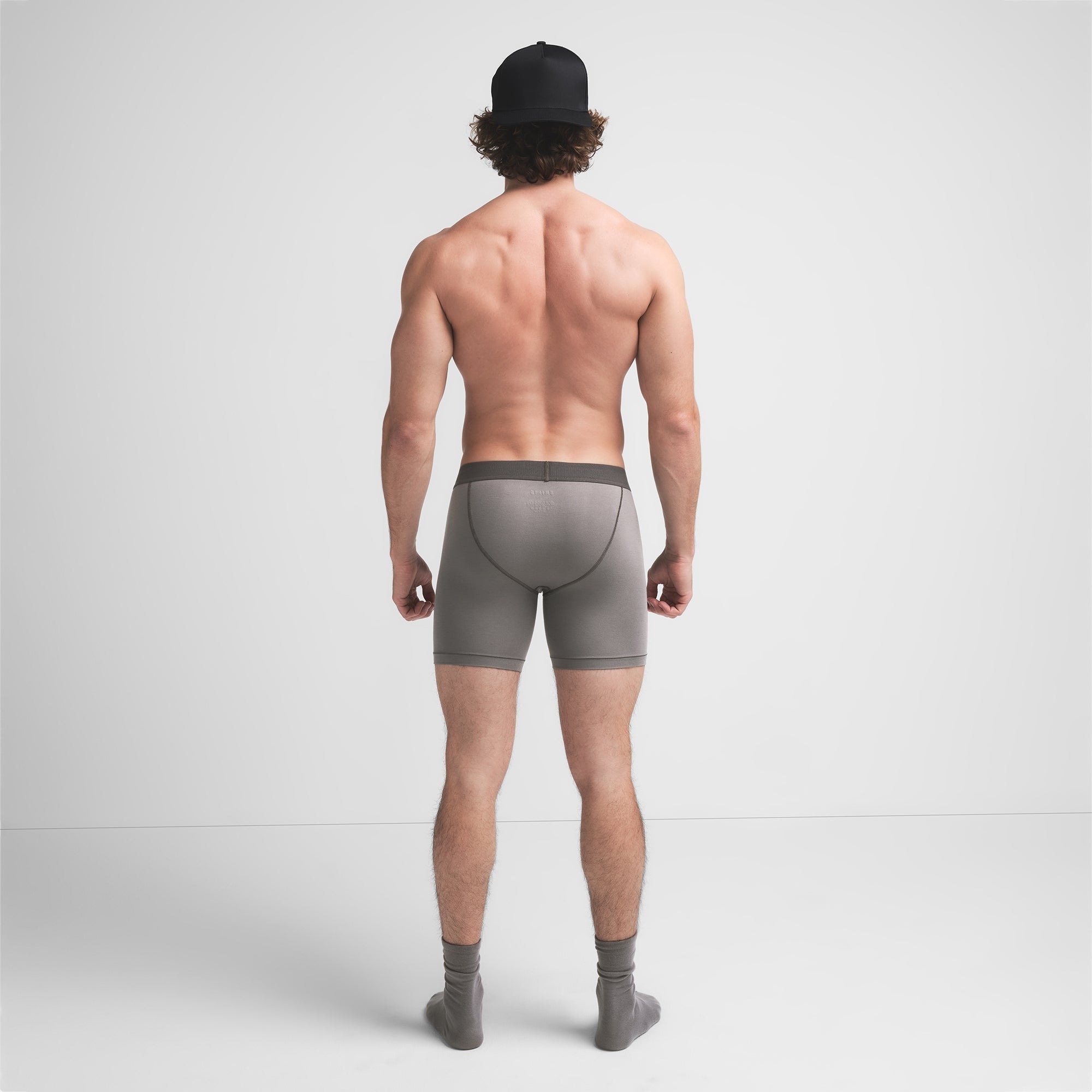 SKIMS COTTON MENS 5″ BOXER BRIEF | WASHED GUNMETAL - Sneaker Türkiye