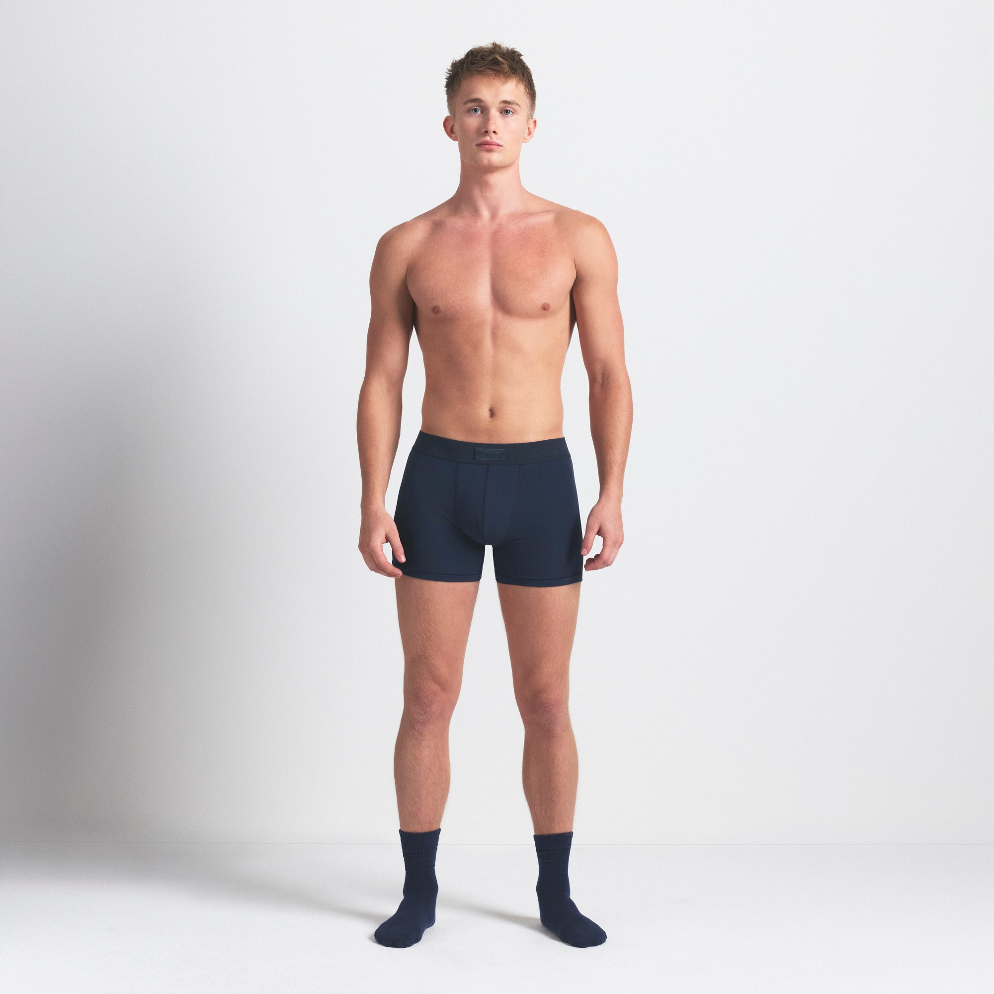 SKIMS COTTON MENS 3″ BOXER BRIEF 3-PACK | BLUE BLACK MULTI - Sneaker Türkiye