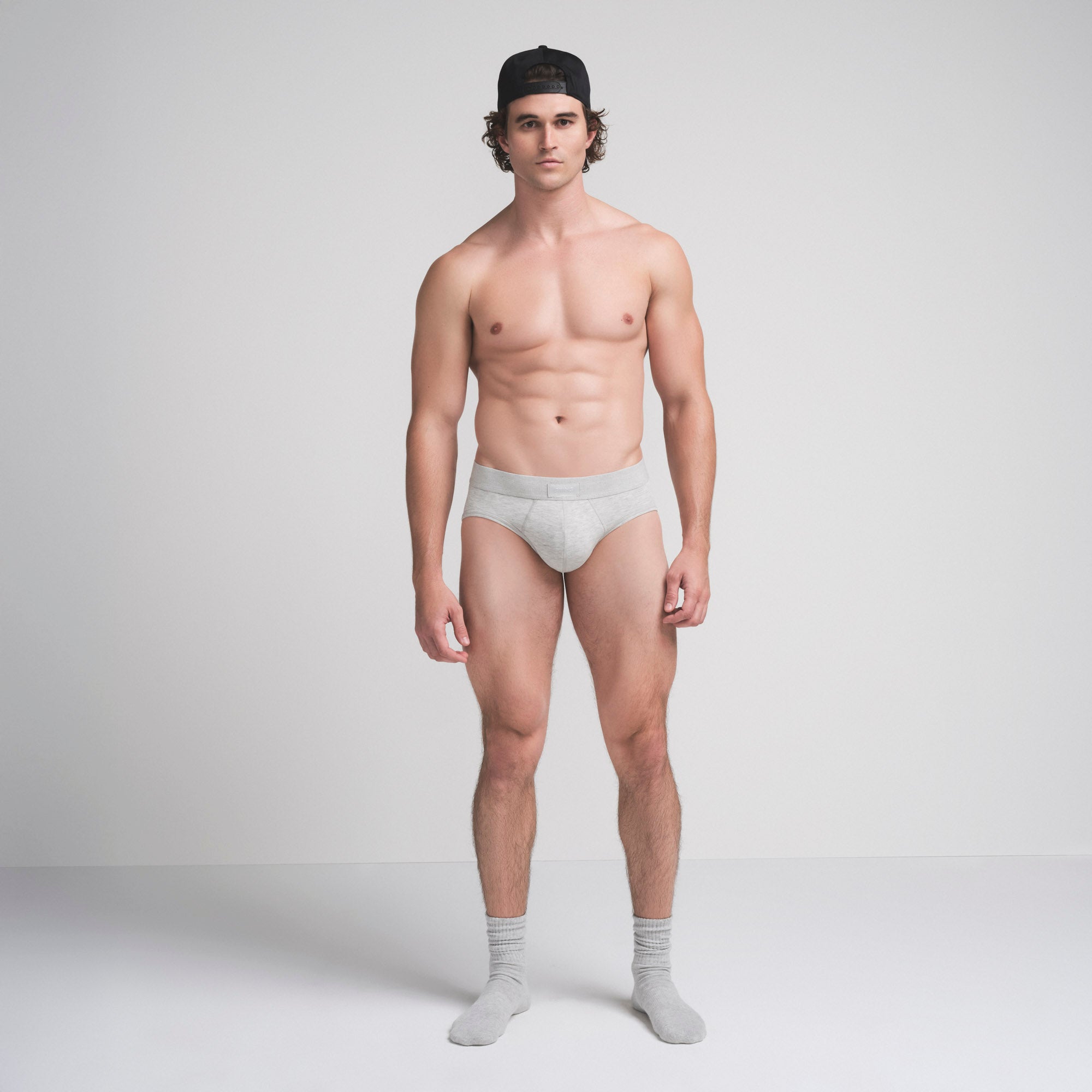 SKIMS COTTON MENS BRIEF | LIGHT HEATHER GREY - Sneaker Türkiye