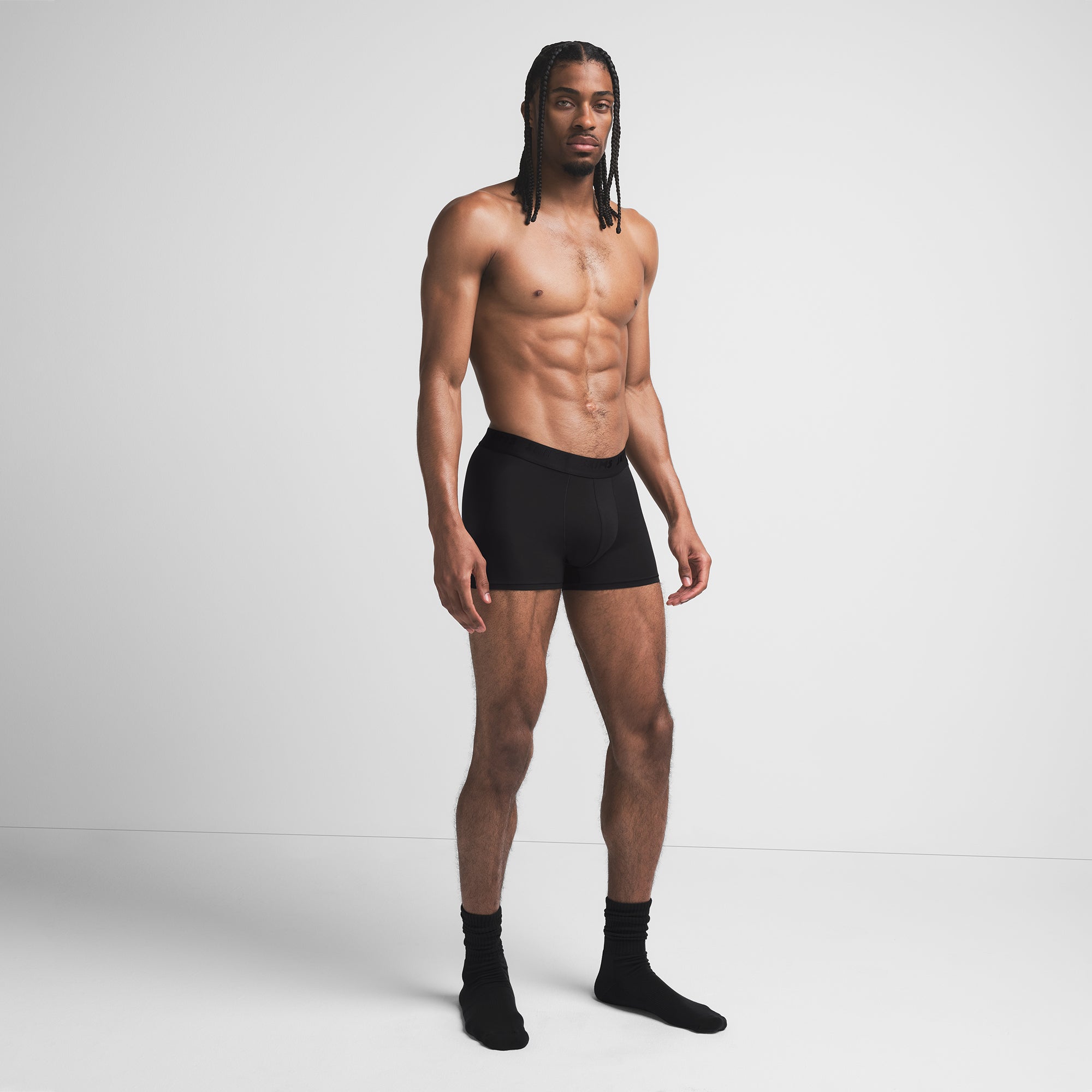 SKIMS STRETCH MENS 3″ BOXER BRIEF | OBSIDIAN - Sneaker Türkiye