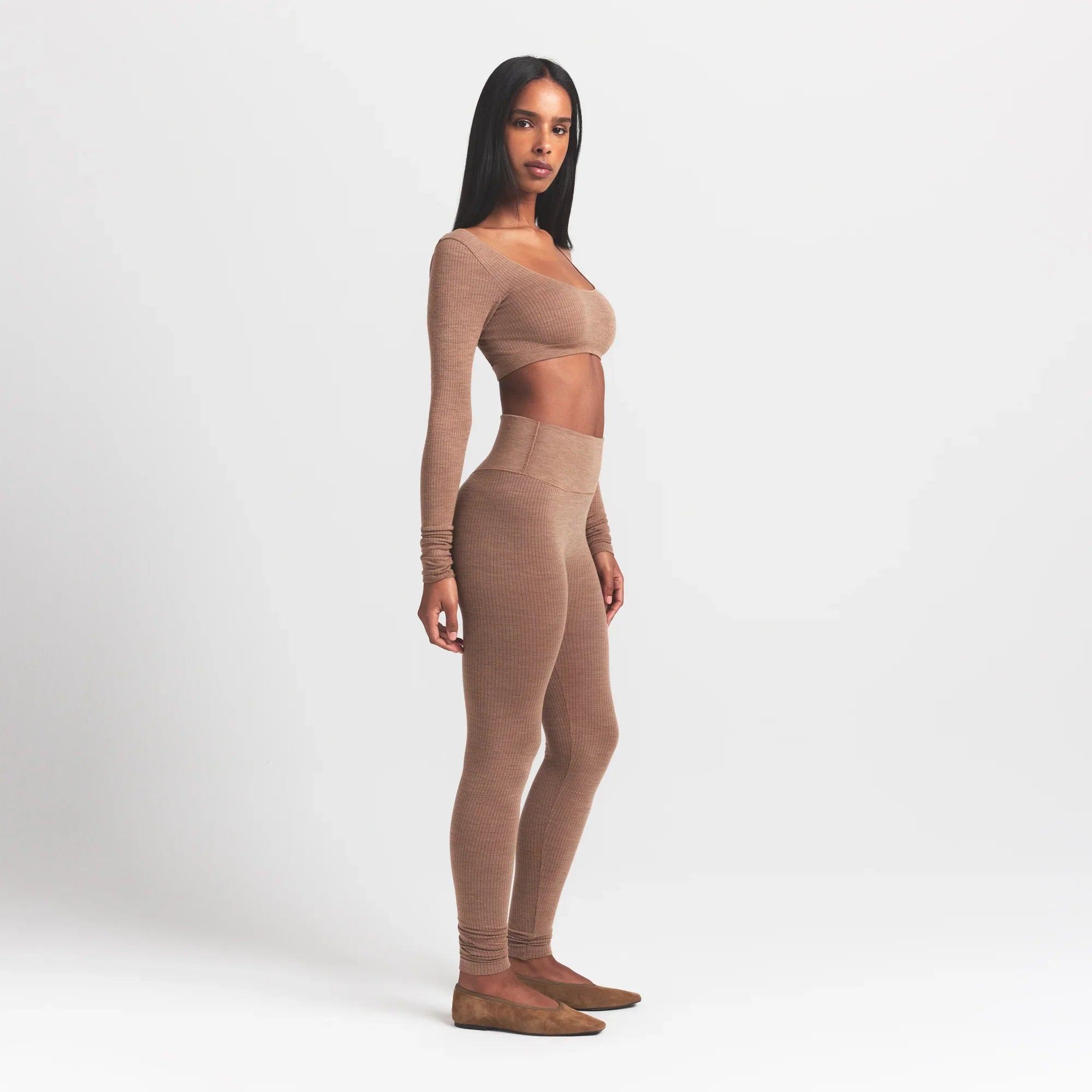 SKIMS WOOL RIB HIGH-WAISTED LEGGING | SIENNA - Sneaker Türkiye