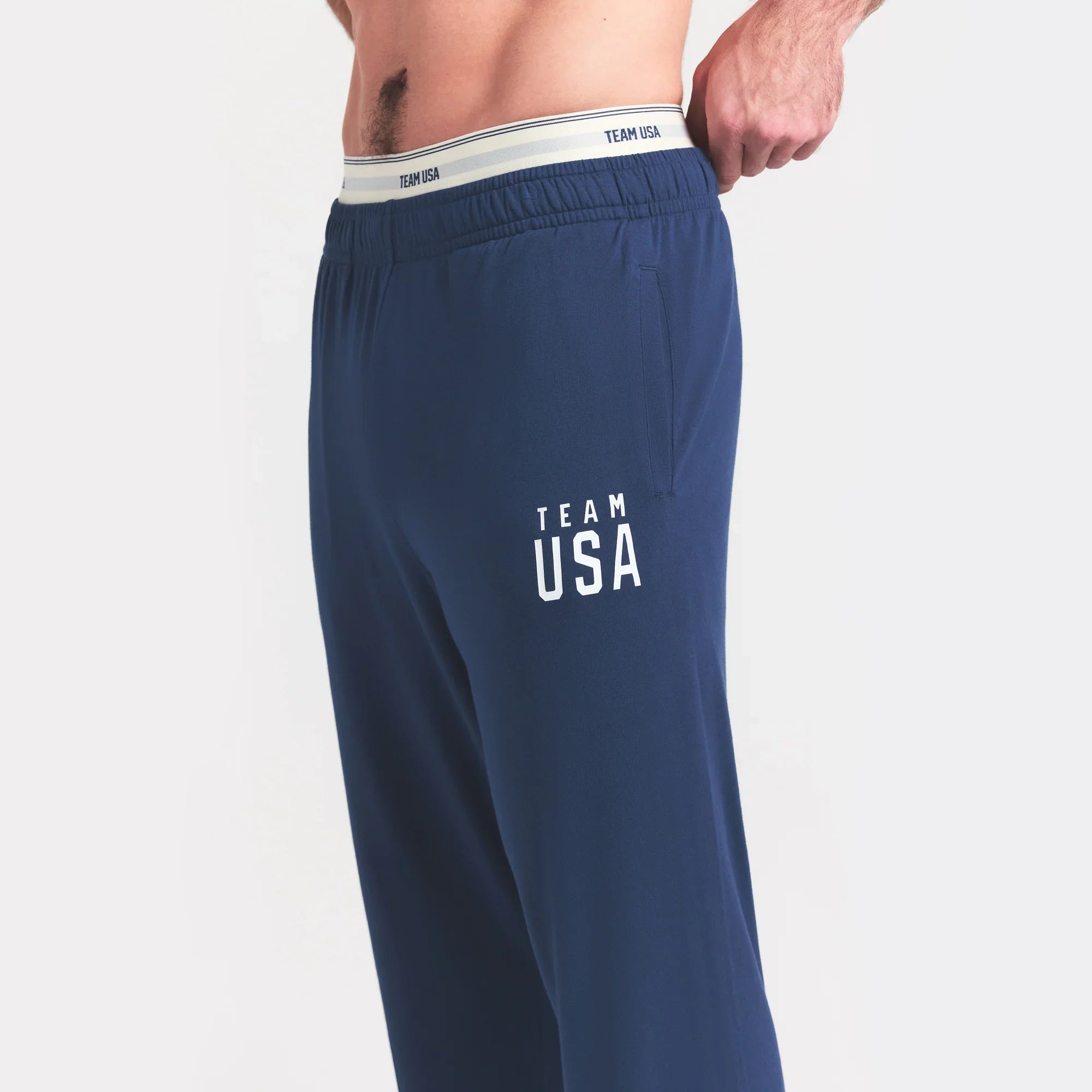 SKIMS FOR TEAM USA JERSEY SLEEP MENS OLYMPIC PANT | NAVY - Sneaker Türkiye