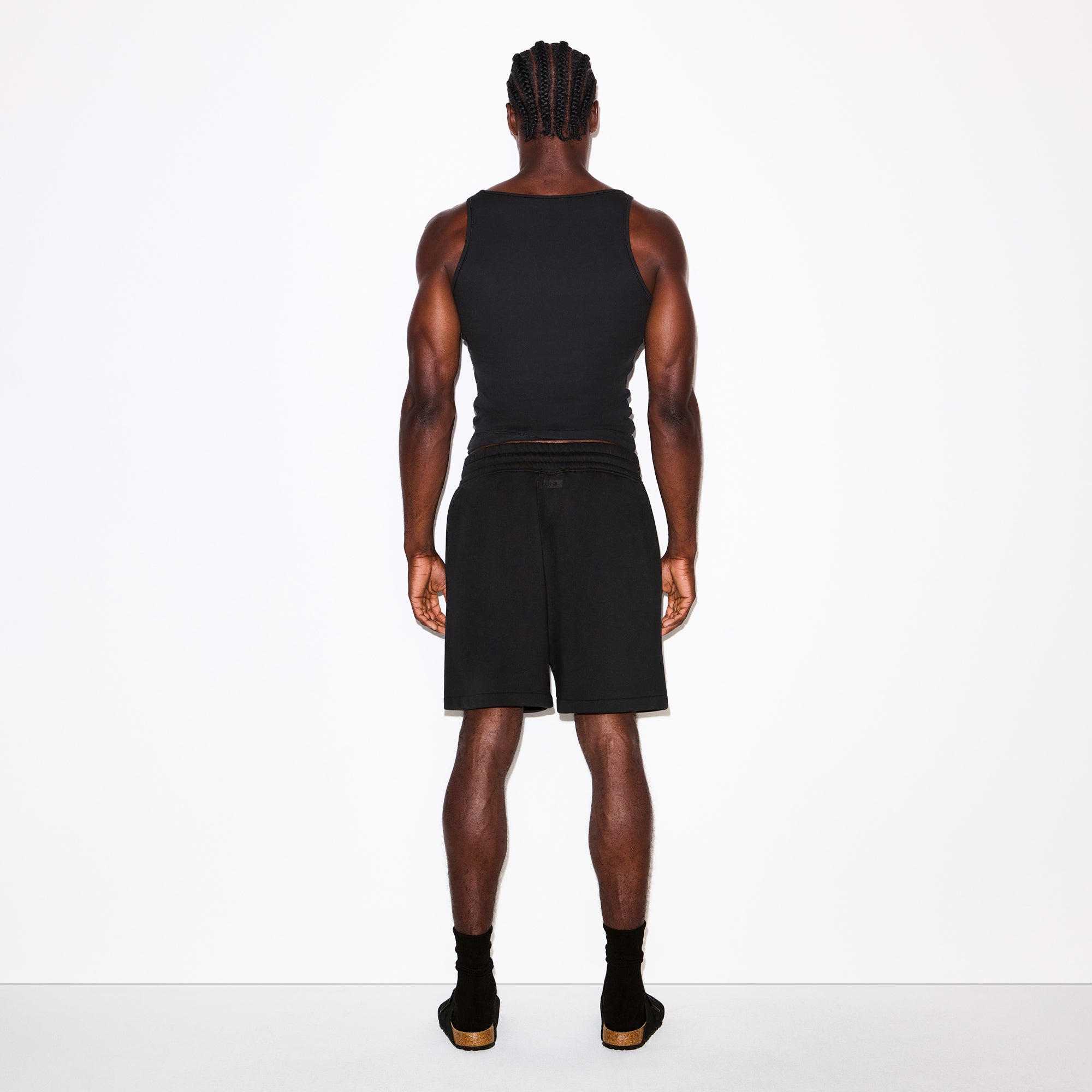 SKIMS FLEECE LOUNGE MENS RELAXED SHORT | WASHED ONYX - Sneaker Türkiye