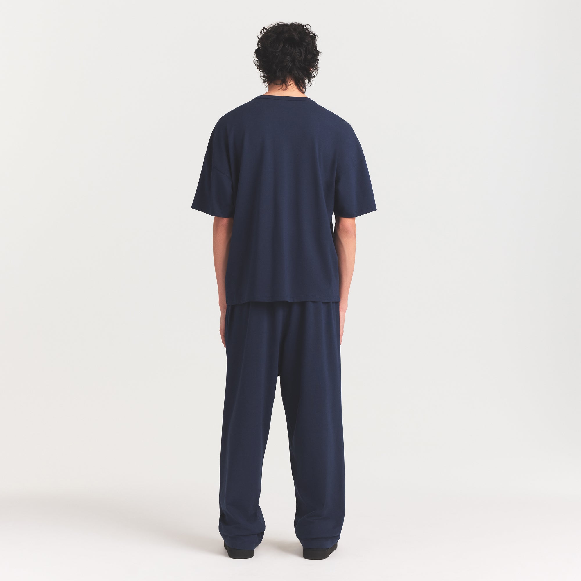SKIMS JERSEY LOUNGE MENS RELAXED STRAIGHT LEG PANT | NAVY - Sneaker Türkiye