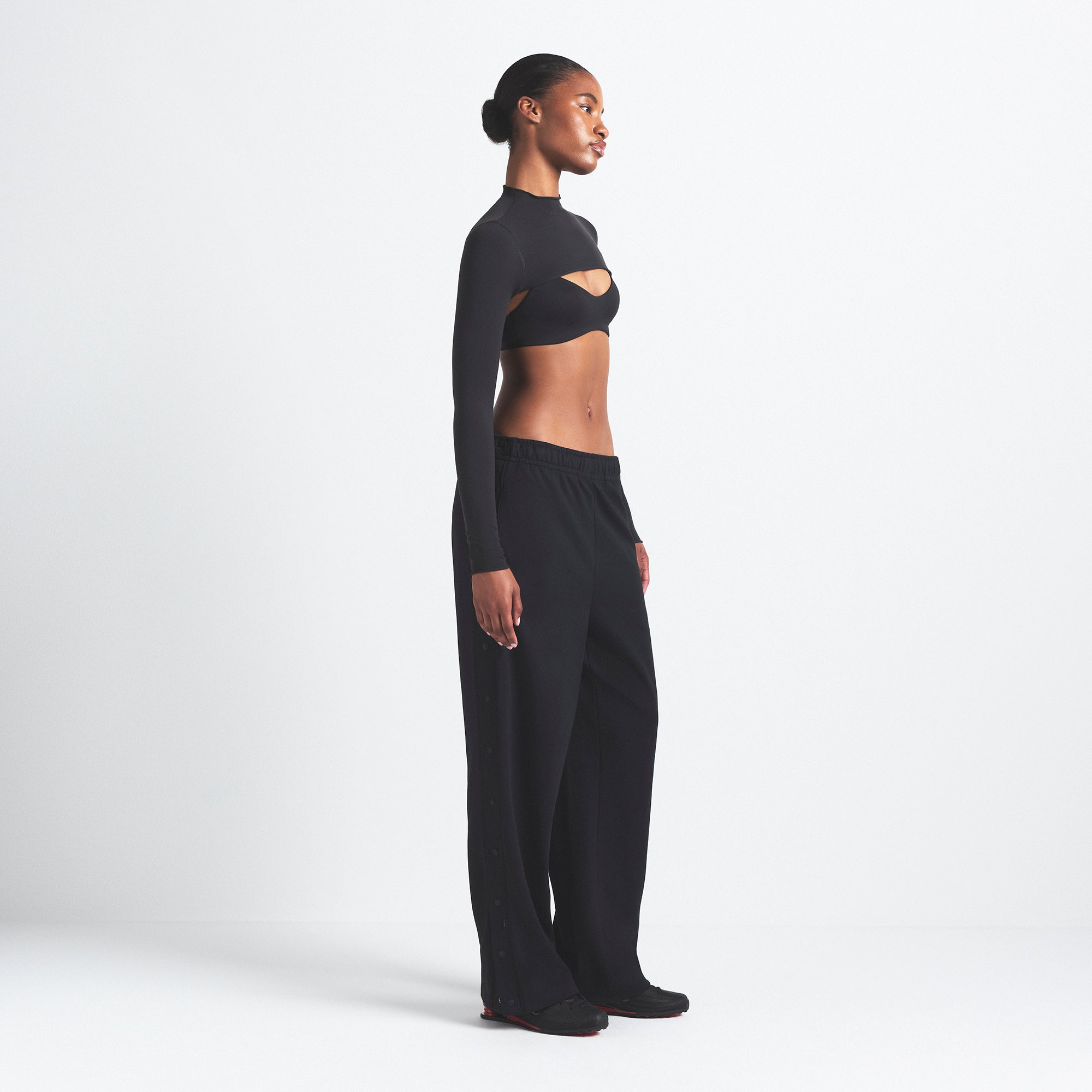 NikeSKIMS MATTE TRICOT SIDE SNAPS PANT | OBSIDIAN - Sneaker Türkiye