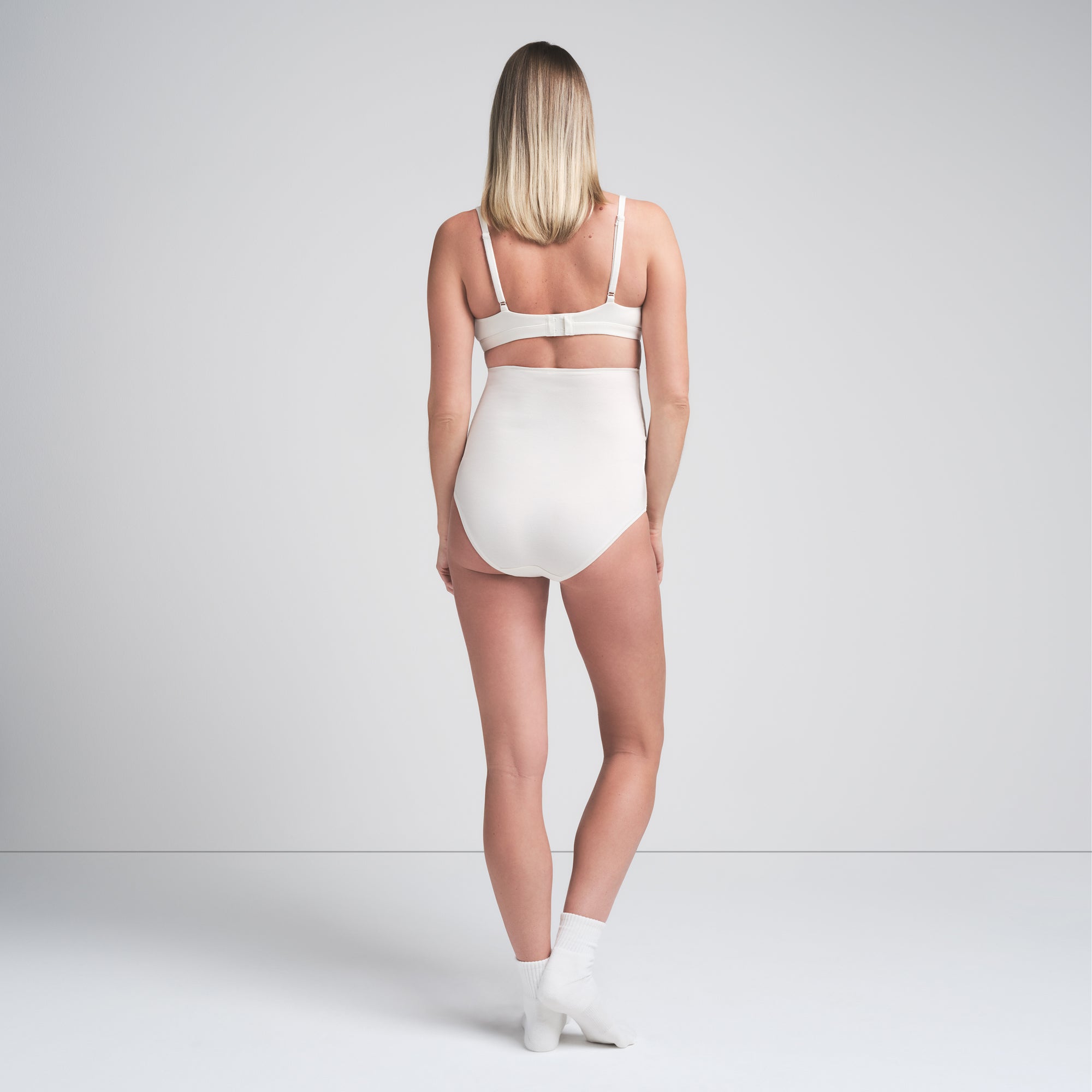 SKIMS COTTON JERSEY MATERNITY HIGH-WAISTED BRIEF | MARBLE - Sneaker Türkiye
