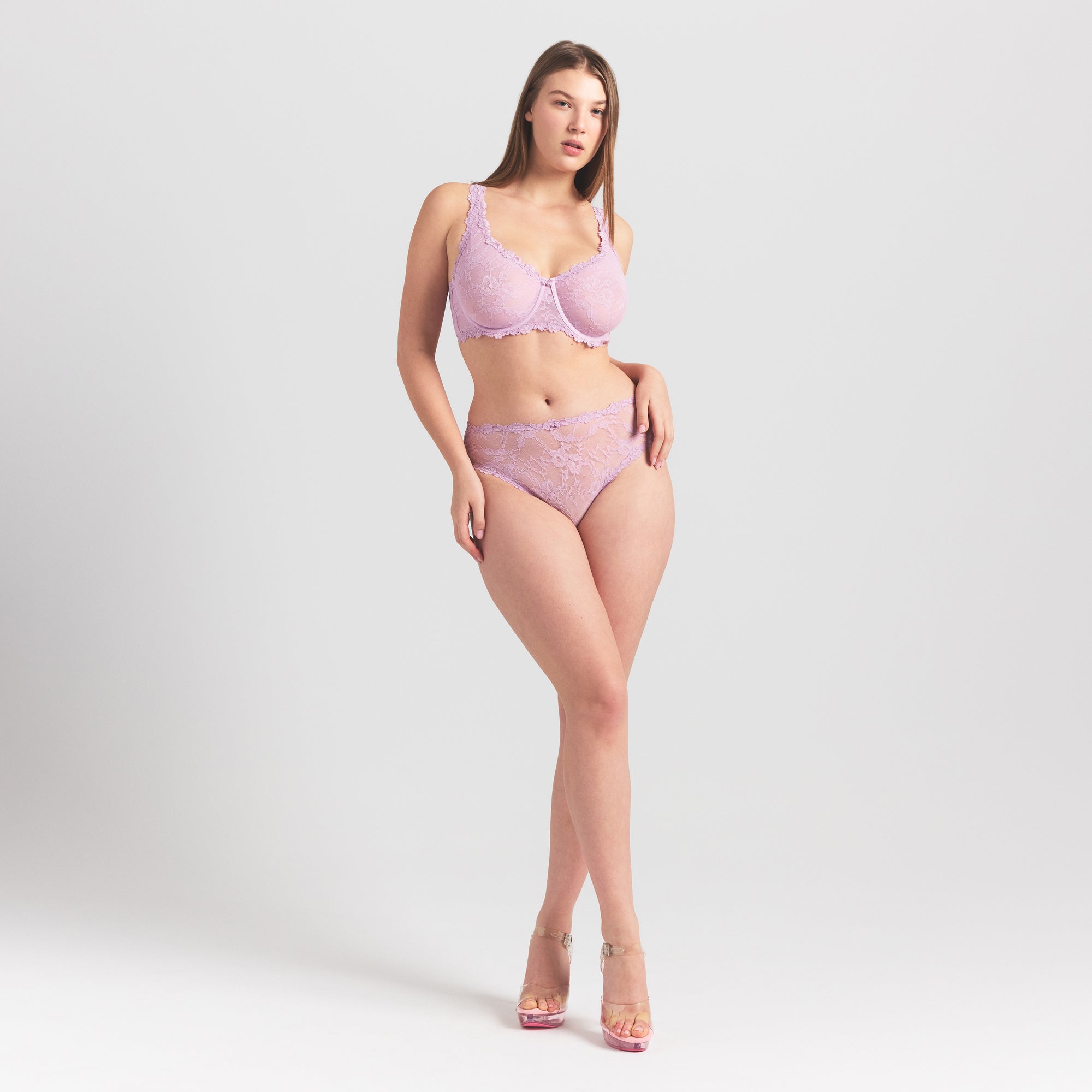 SKIMS STRETCH LACE BRIEF | BABY PINK - Sneaker Türkiye