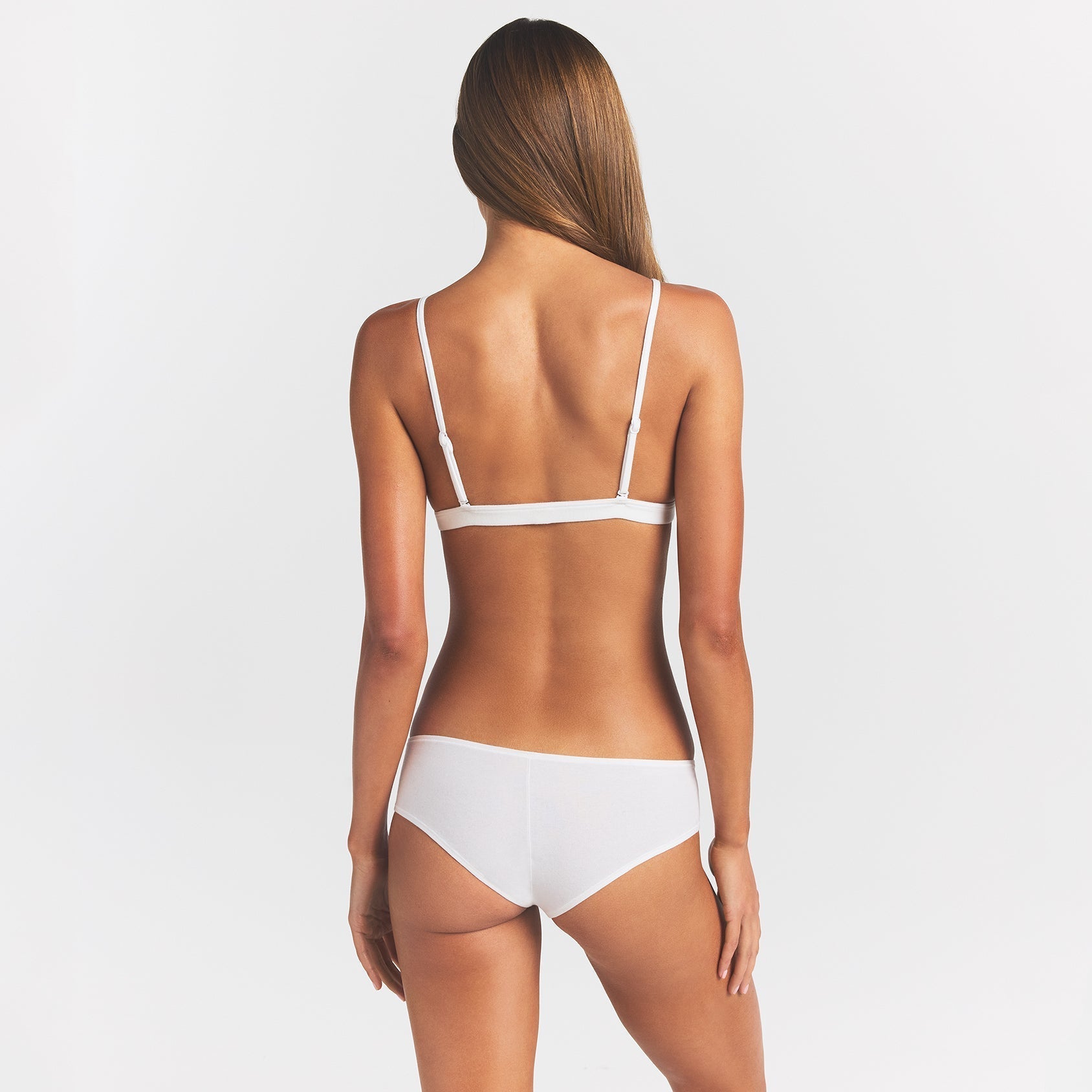 SKIMS EVERYDAY COTTON TRIANGLE BRALETTE | SNOW - Sneaker Türkiye