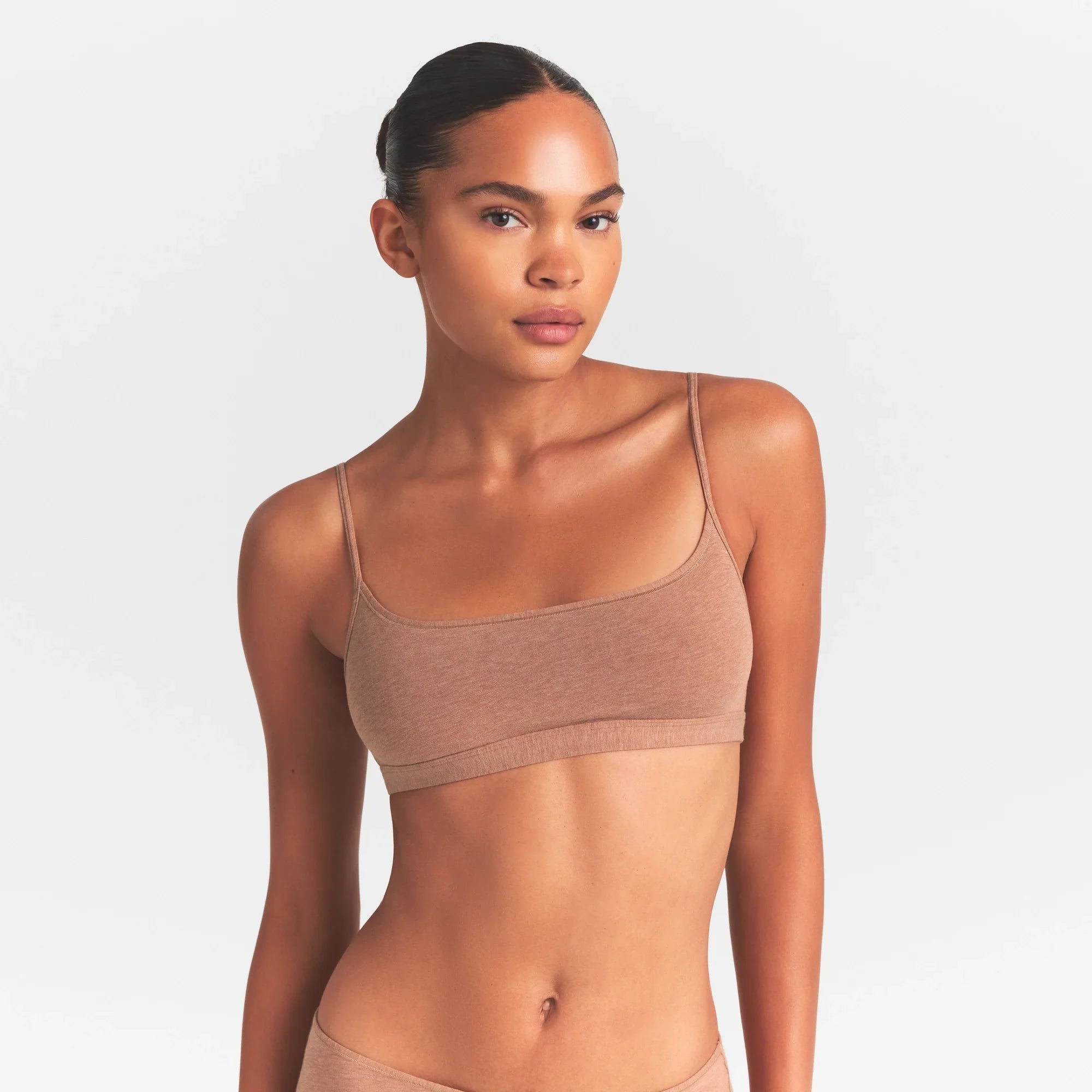 SKIMS EVERYDAY COTTON SCOOP BRALETTE | SIENNA HEATHER - Sneaker Türkiye
