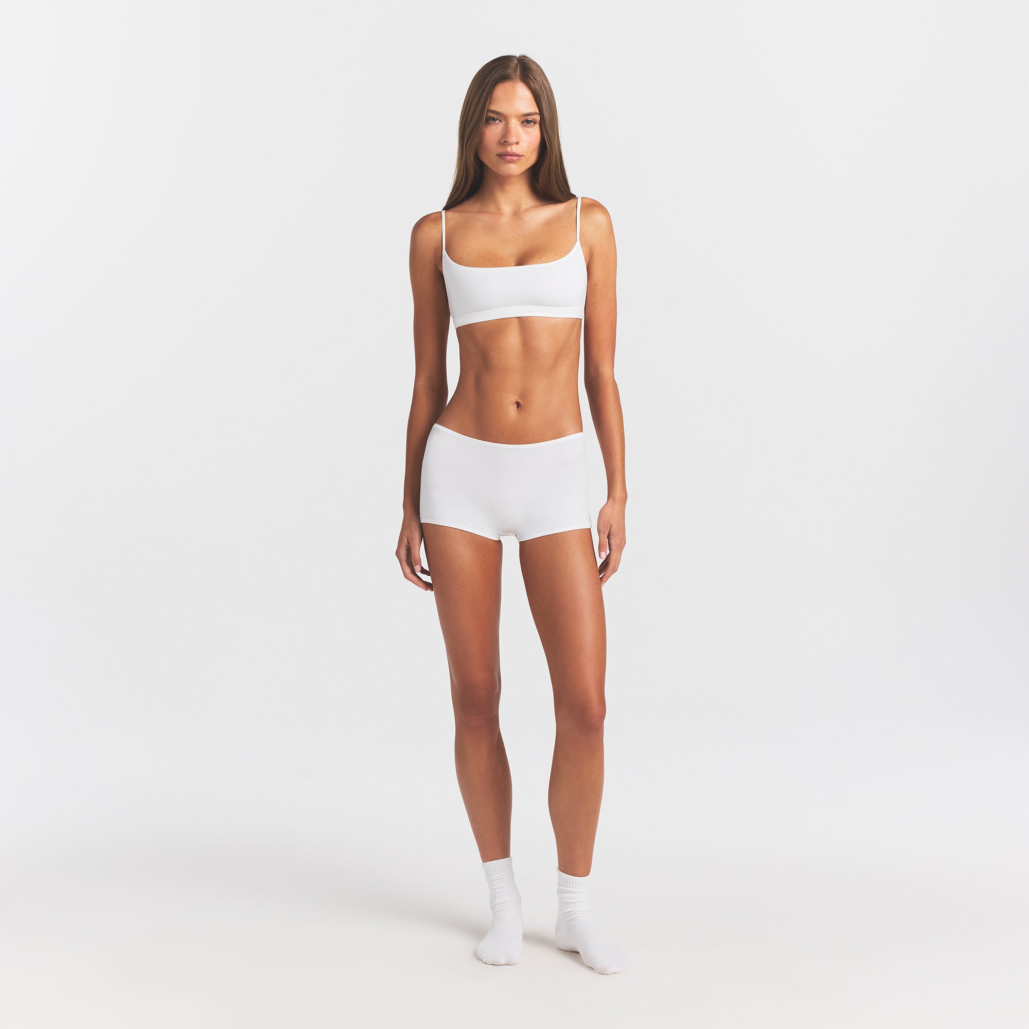 SKIMS EVERYDAY COTTON SCOOP BRALETTE | SNOW - Sneaker Türkiye