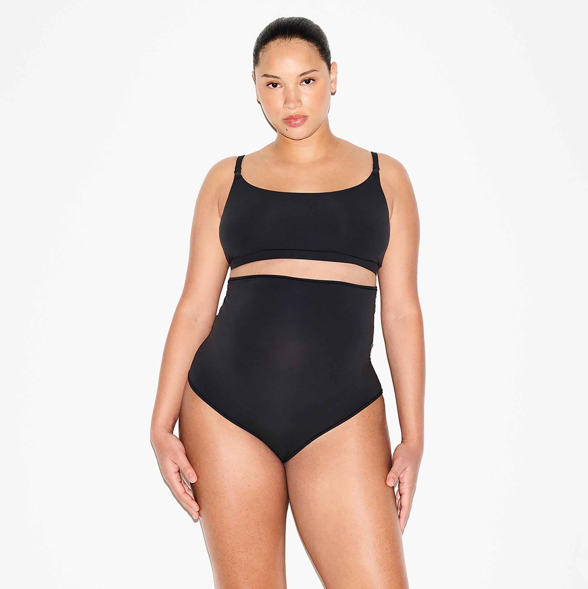 SKIMS FITS EVERYBODY MATERNITY NURSING SCOOP BRALETTE 2-PACK | ONYX - Sneaker Türkiye