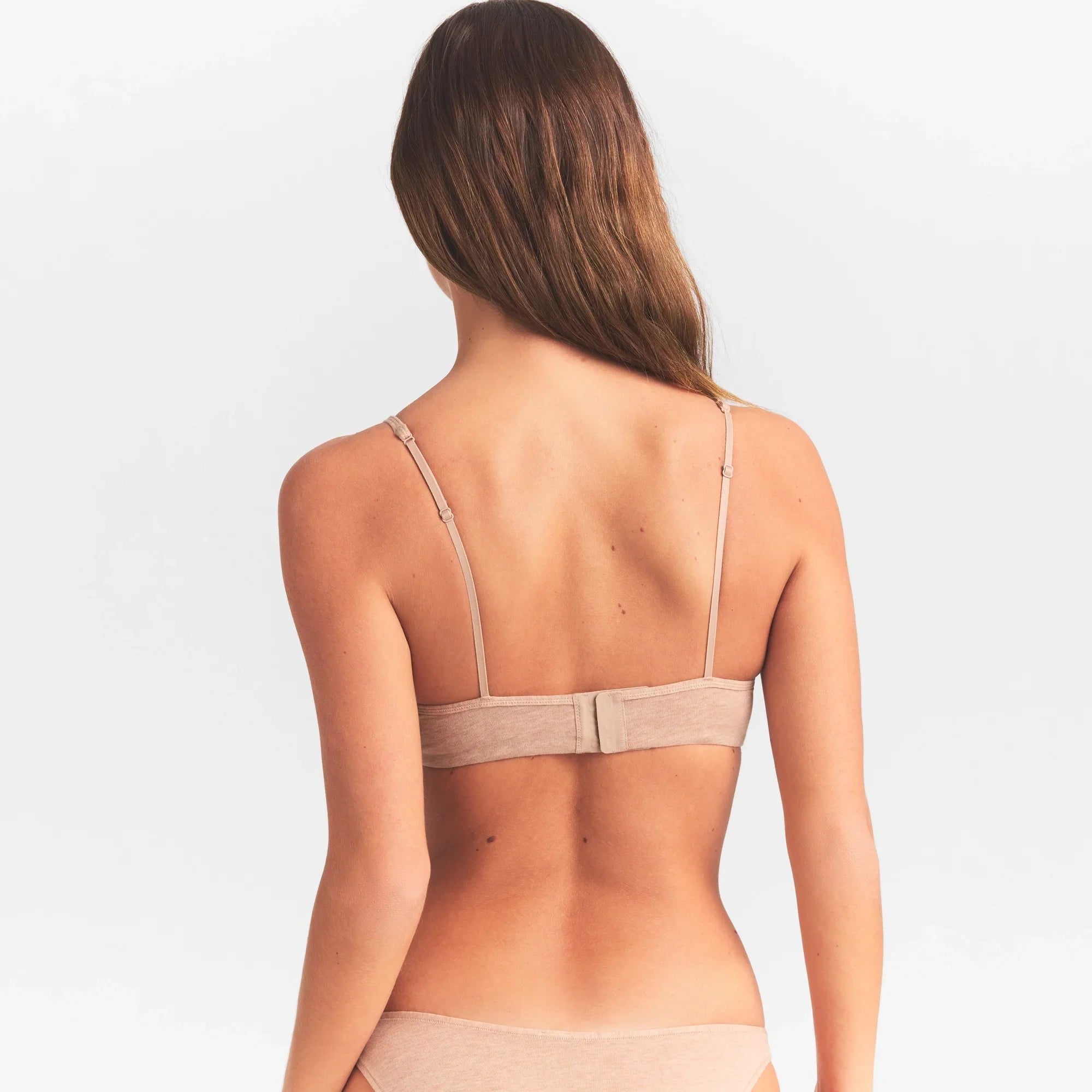 SKIMS EVERYDAY COTTON T-SHIRT BRA | CLAY HEATHER - Sneaker Türkiye