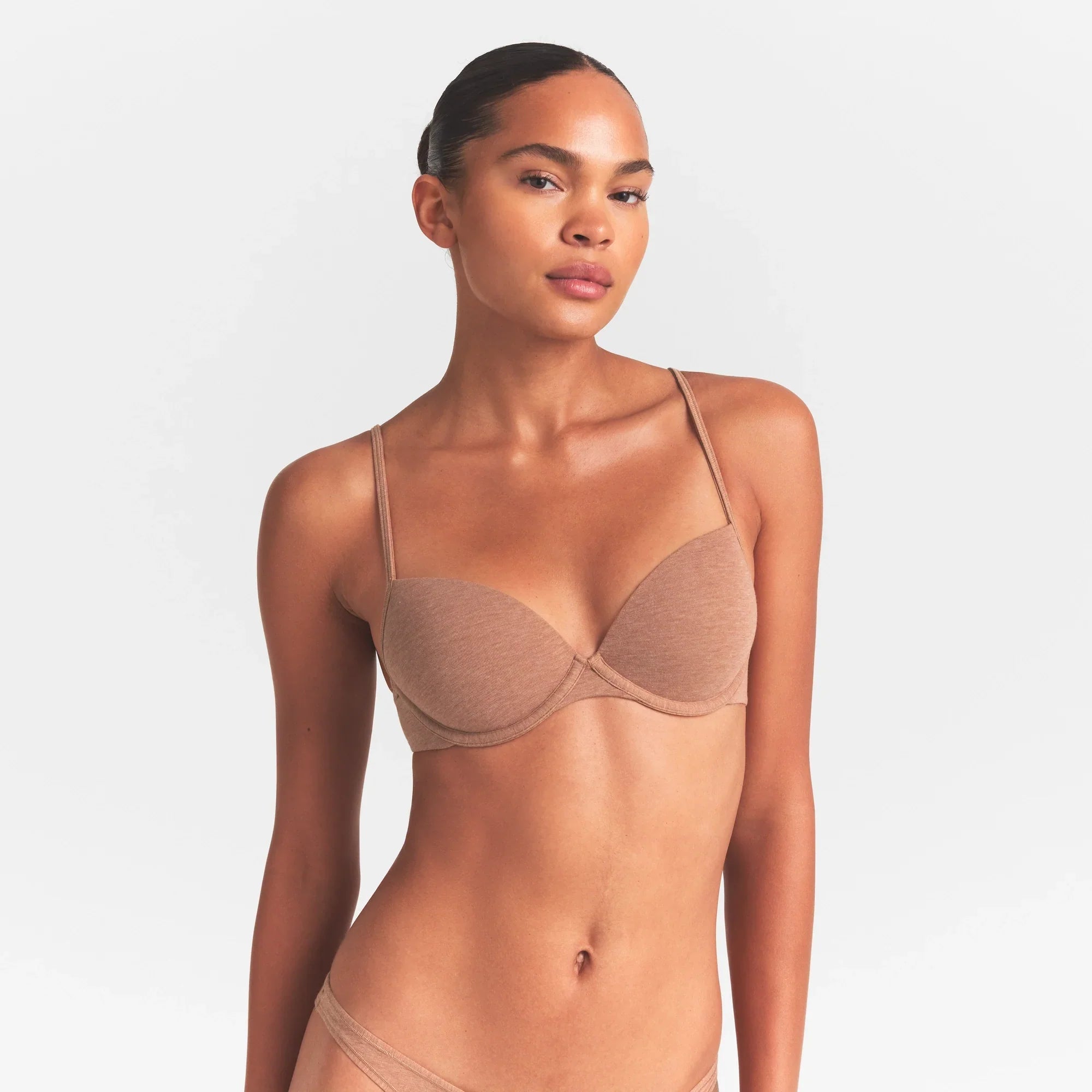 SKIMS EVERYDAY COTTON T-SHIRT BRA | SIENNA HEATHER - Sneaker Türkiye