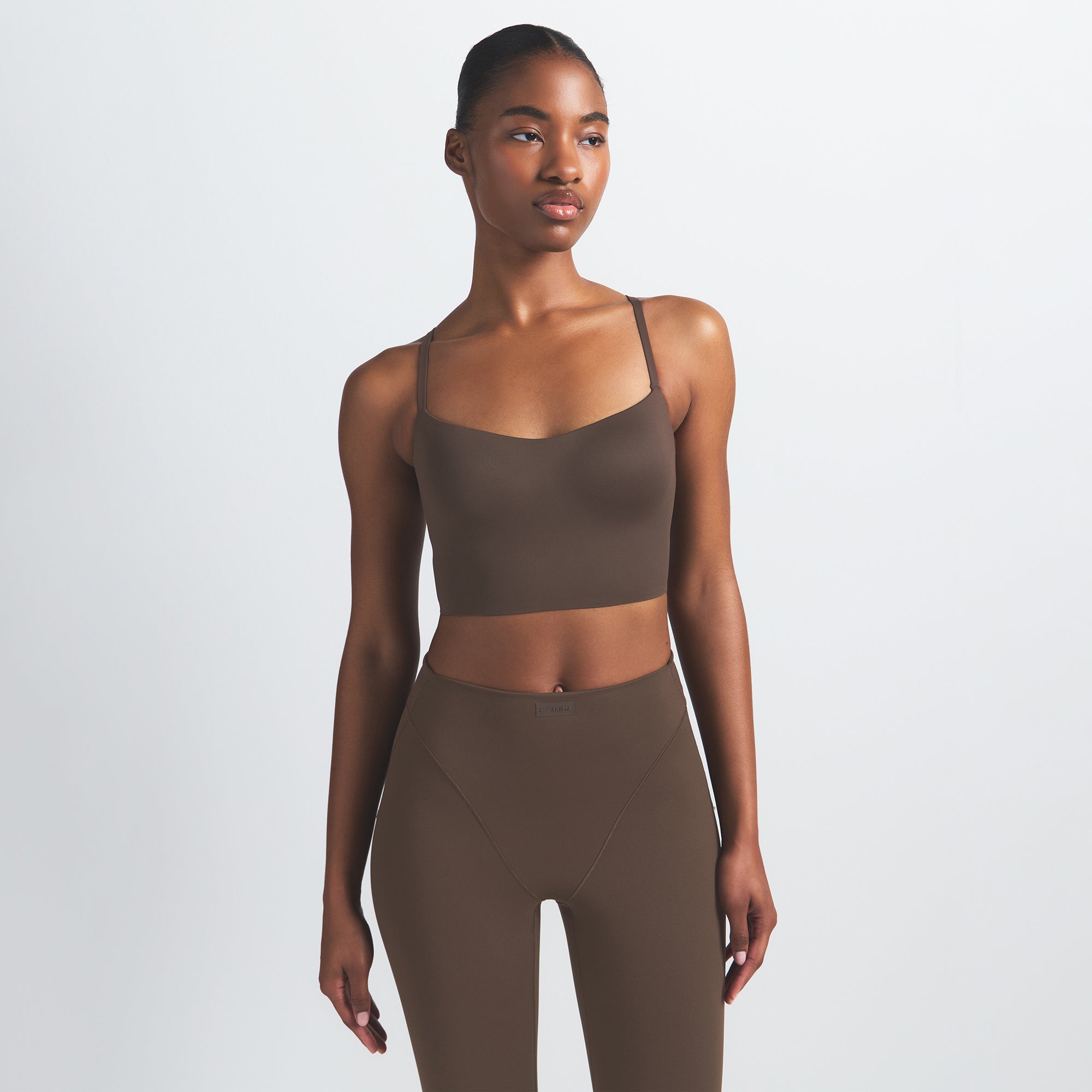 NikeSKIMS MATTE CAMI BRA TOP | DARK SEPIA - Sneaker Türkiye