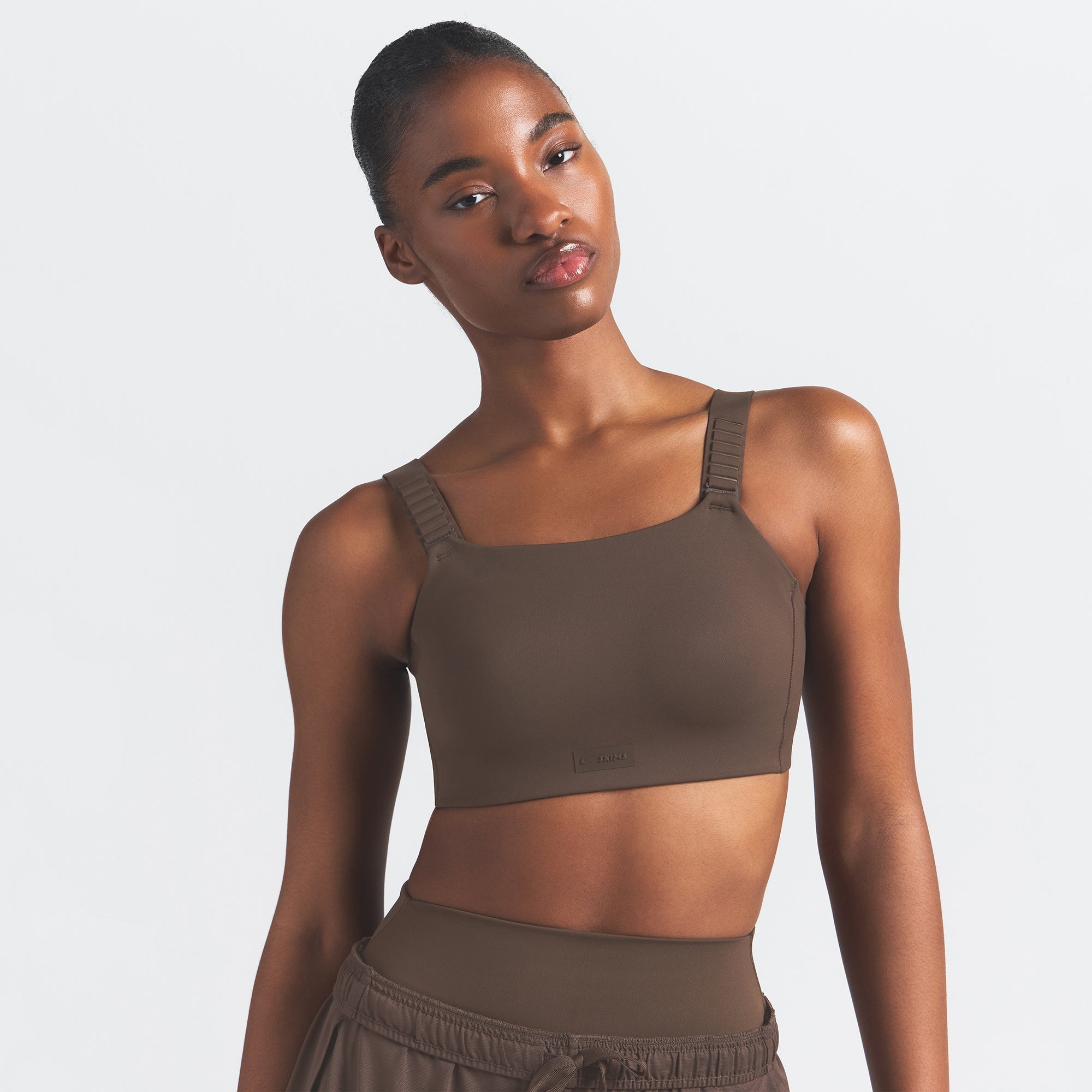 NikeSKIMS MATTE WIDE STRAP BRA | DARK SEPIA - Sneaker Türkiye