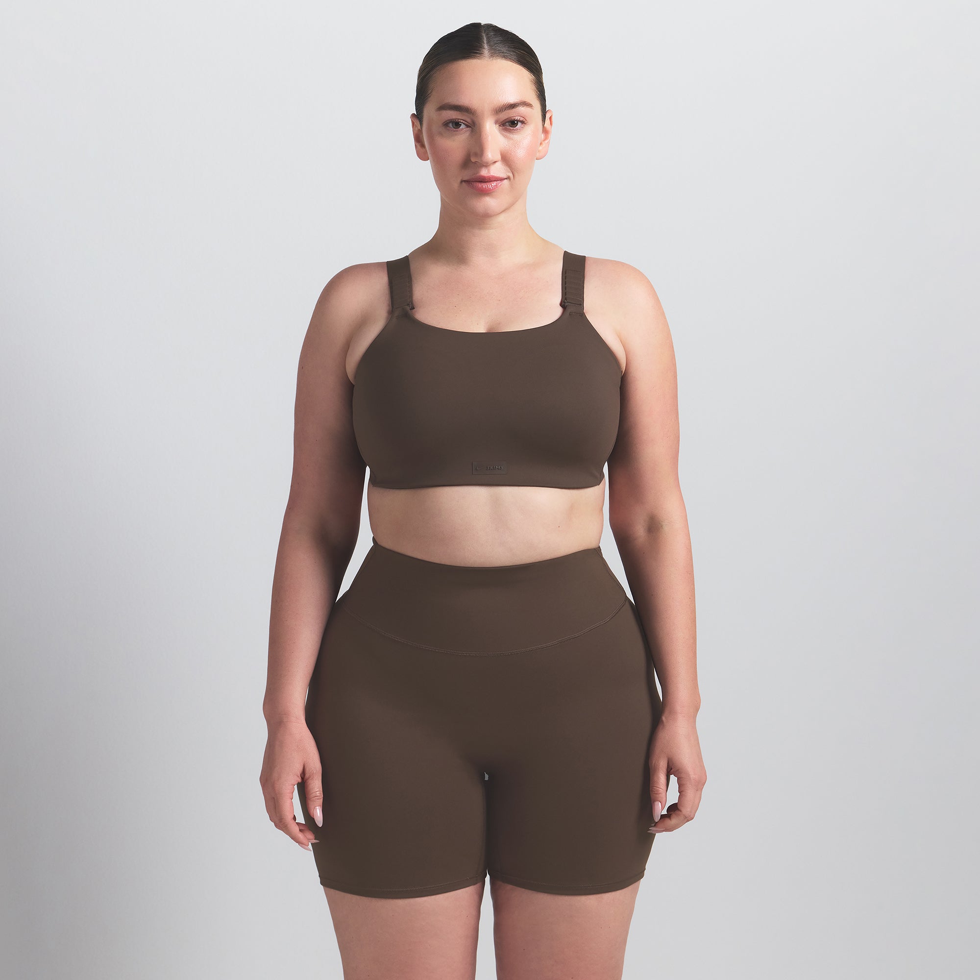 NikeSKIMS MATTE WIDE STRAP BRA | DARK SEPIA - Sneaker Türkiye