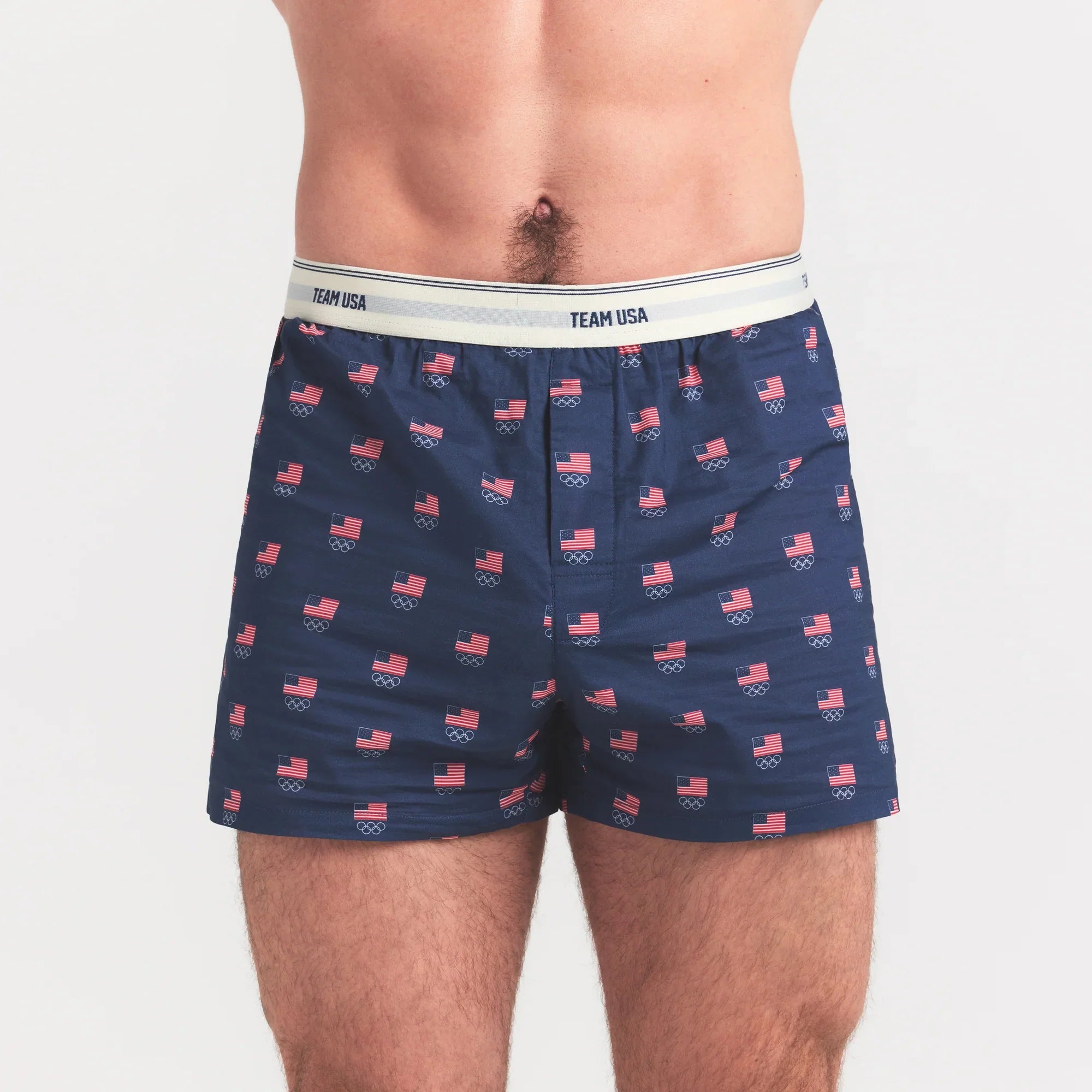 SKIMS FOR TEAM USA COTTON POPLIN MENS OLYMPIC BOXER | NAVY - Sneaker Türkiye