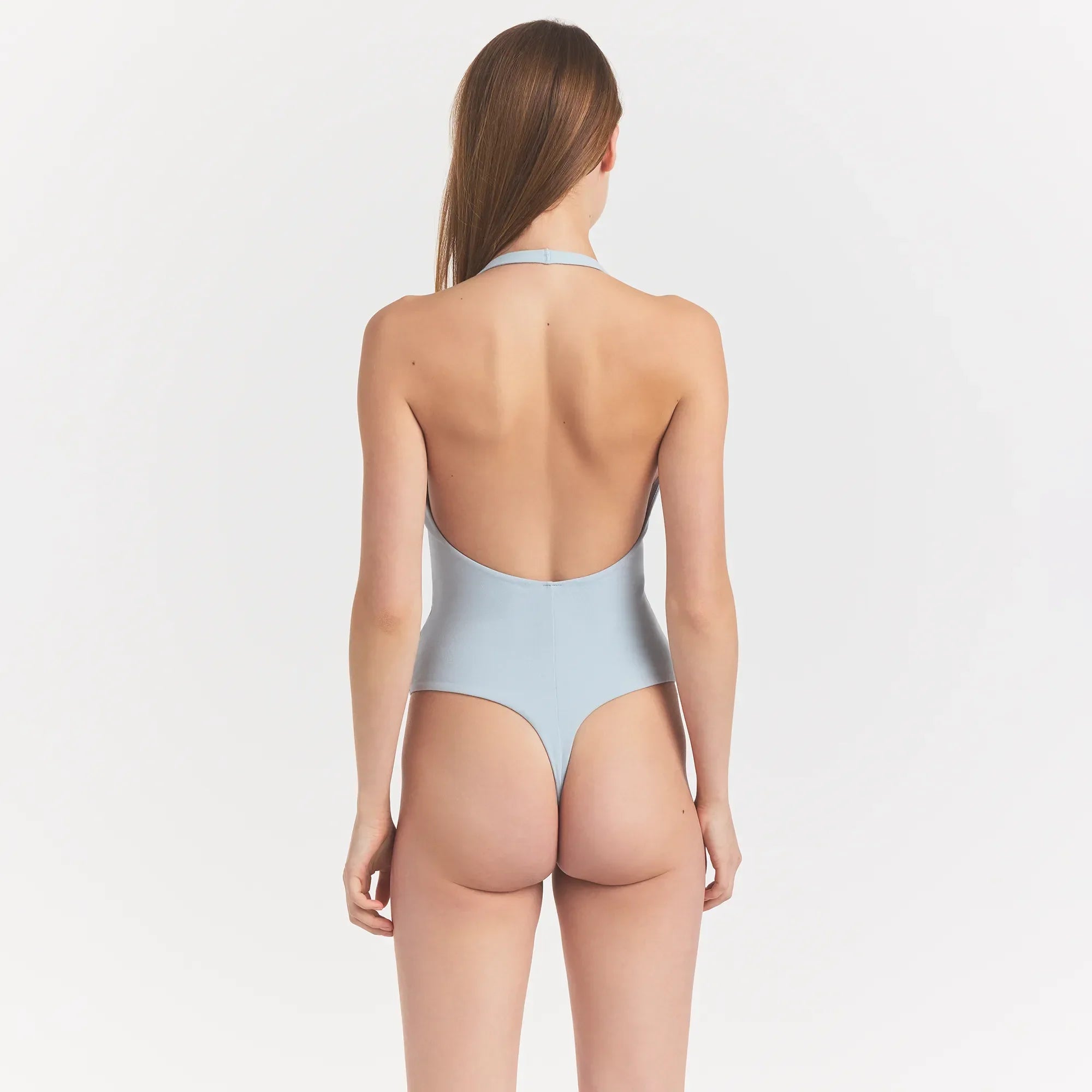 SKIMS COTTON JERSEY DEEP PLUNGE HALTER BODYSUIT | OPAL SUMMER EIGHTY - Sneaker Türkiye