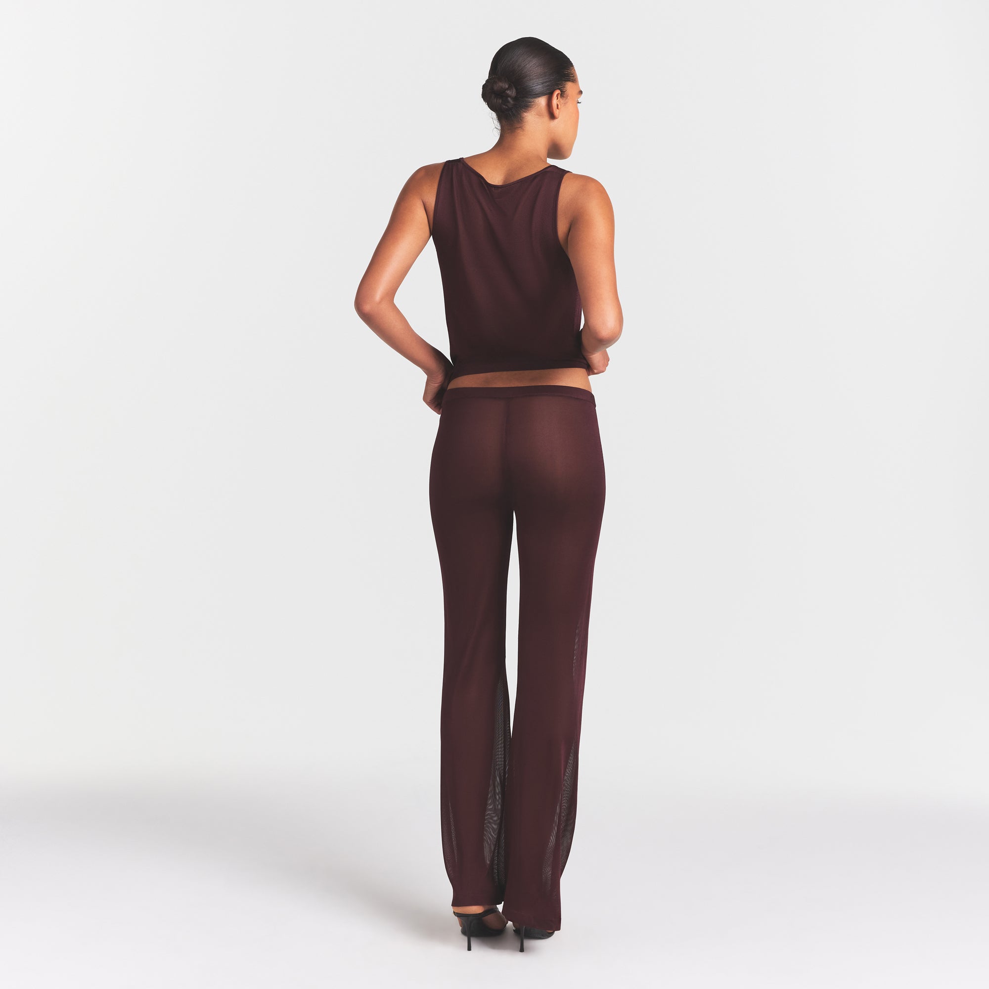 SKIMS SLINKY KNIT LOW RISE PANT | CURRANT - Sneaker Türkiye