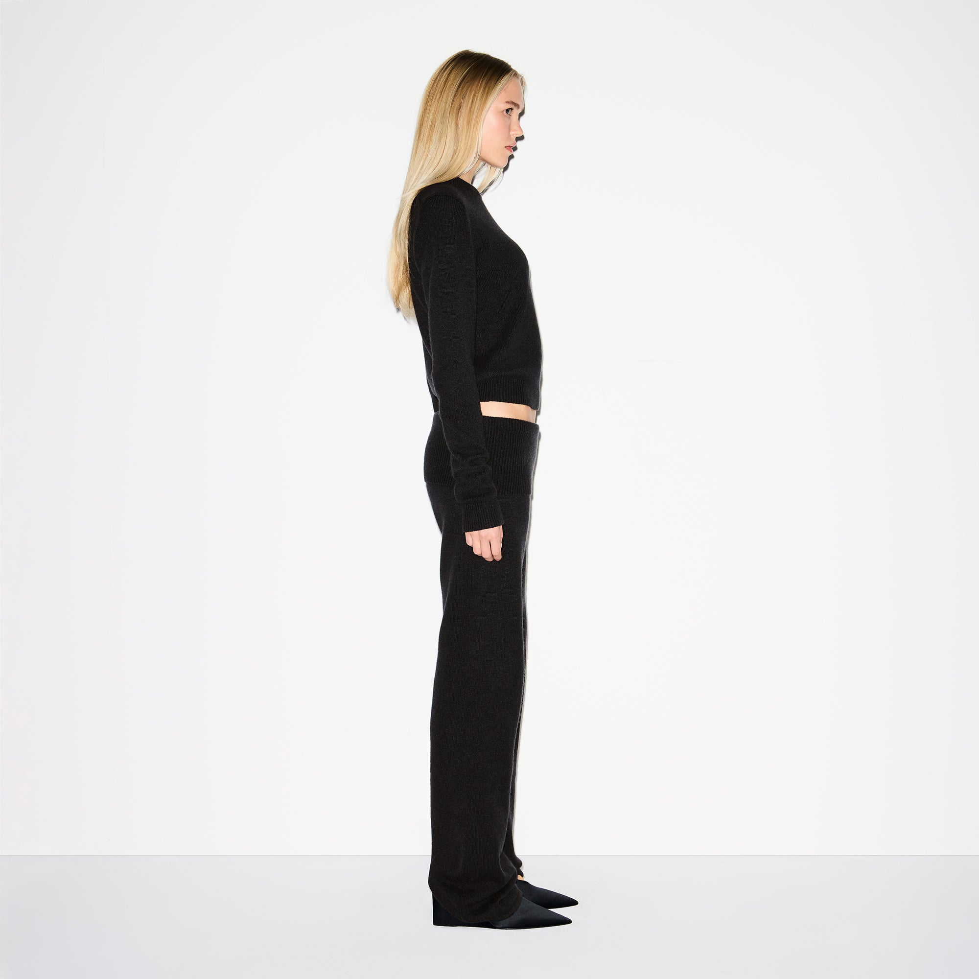 SKIMS WOOL CASHMERE FOLDOVER PANT | ONYX - Sneaker Türkiye