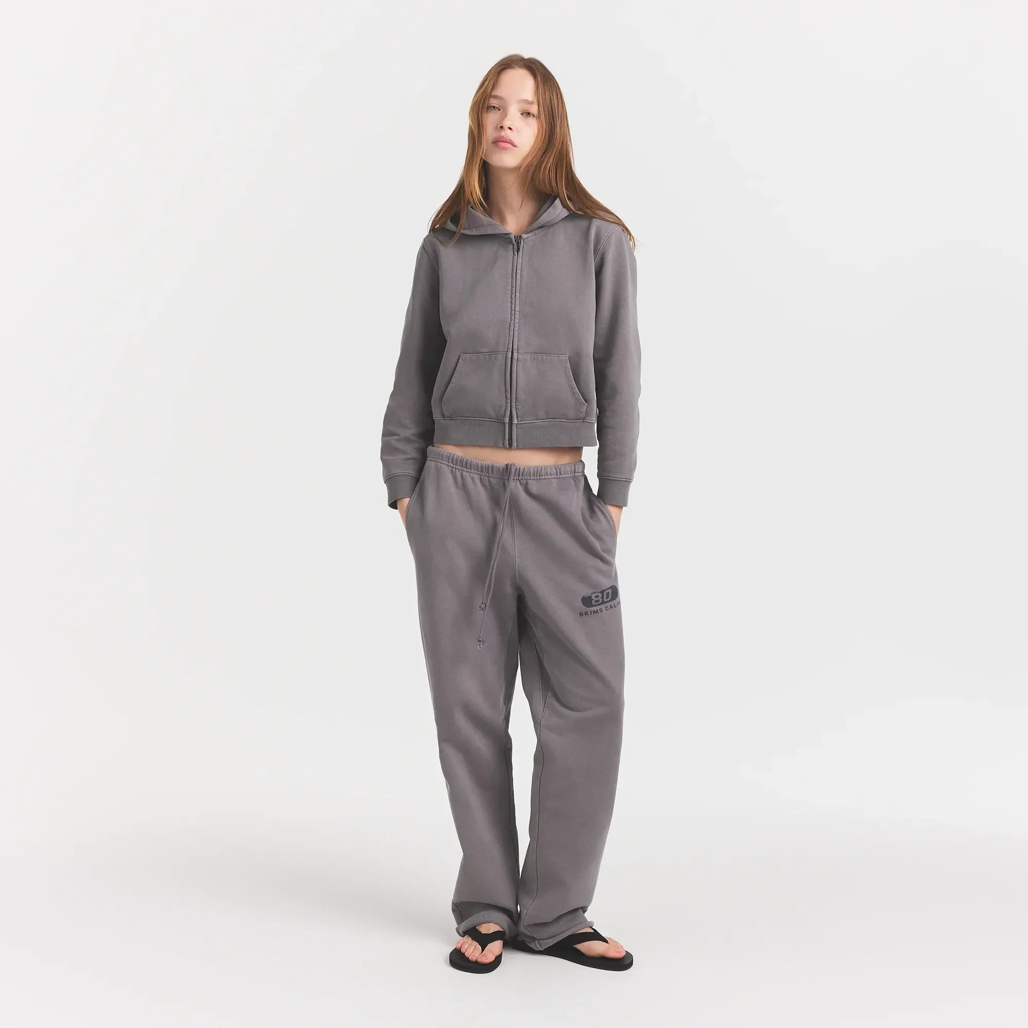 BOYFRIEND FLEECE STRAIGHT LEG PANT | SHADOW EIGHTY SKIMS - Sneaker Türkiye