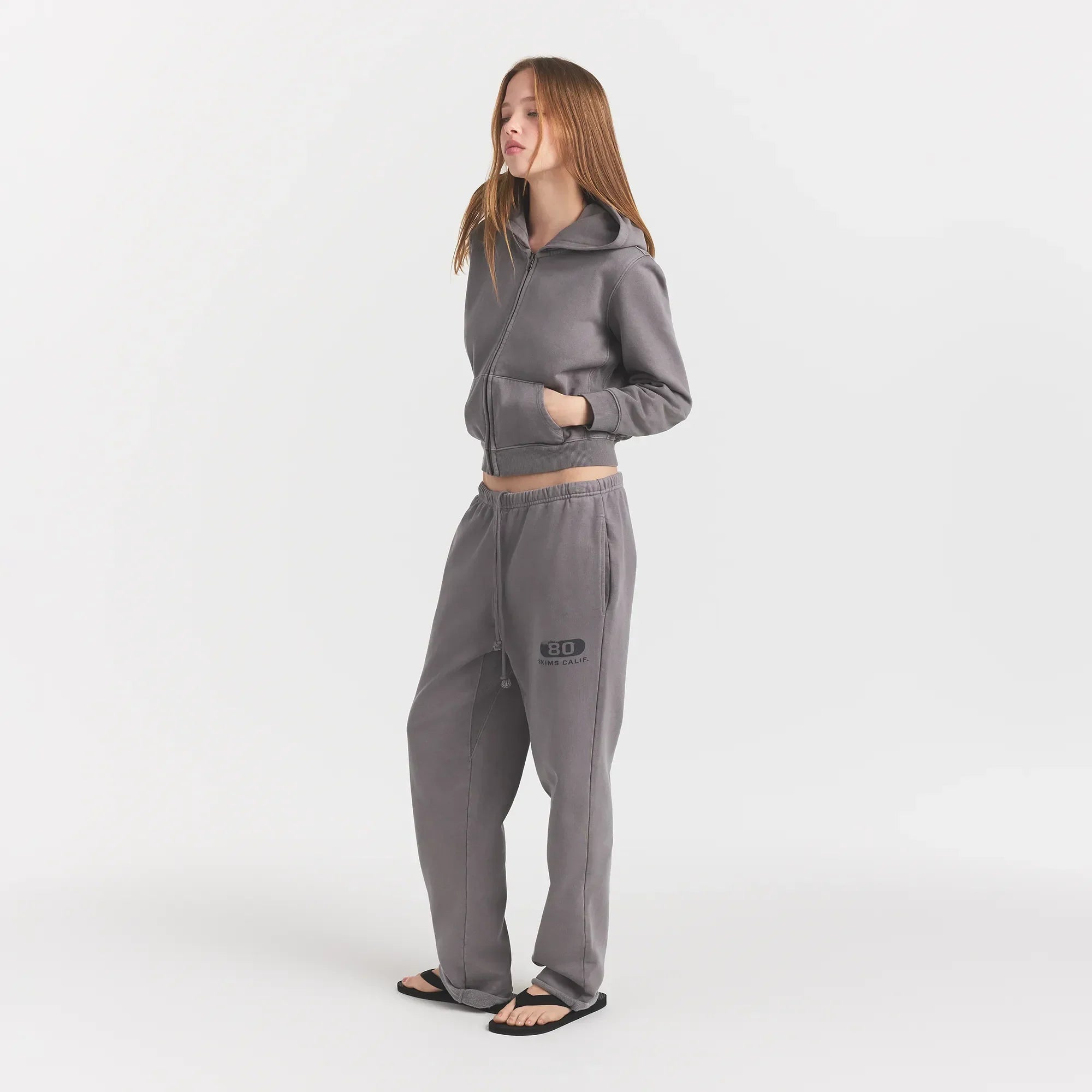 BOYFRIEND FLEECE STRAIGHT LEG PANT | SHADOW EIGHTY SKIMS - Sneaker Türkiye