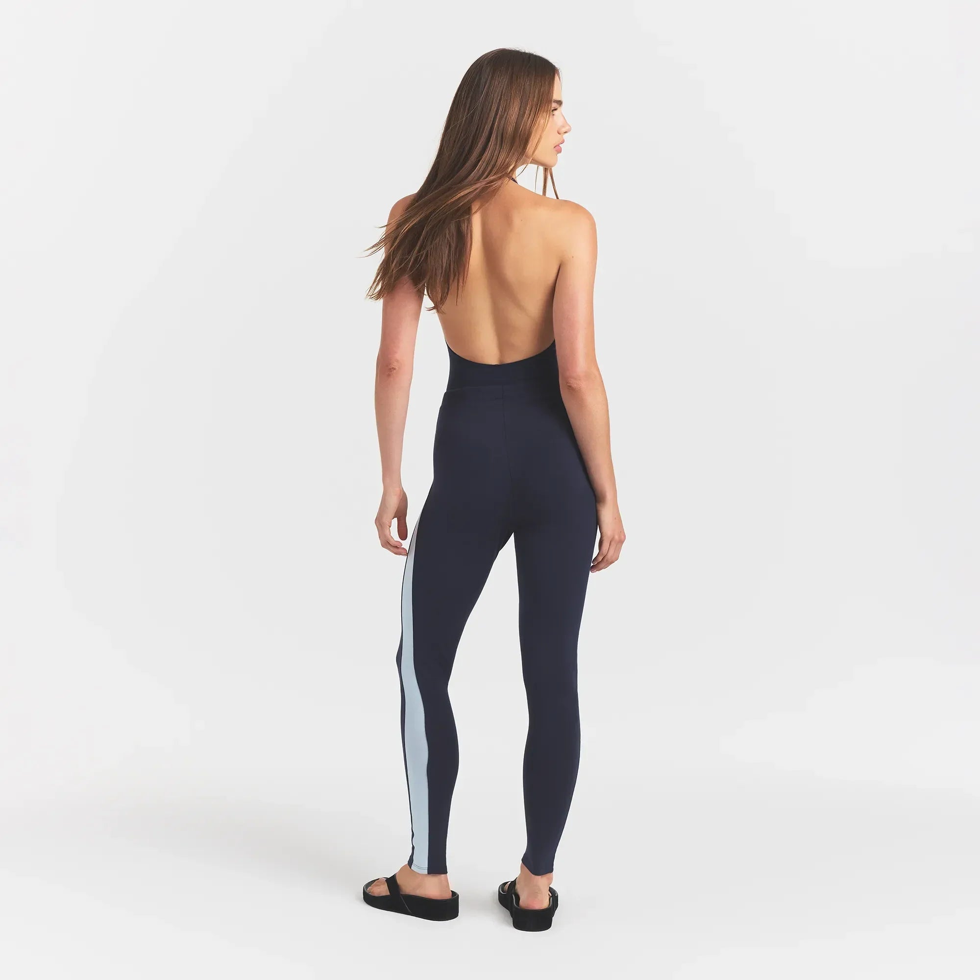 SKIMS OUTDOOR HIGH-WAISTED LEGGING | NAVY WITH OPAL - Sneaker Türkiye