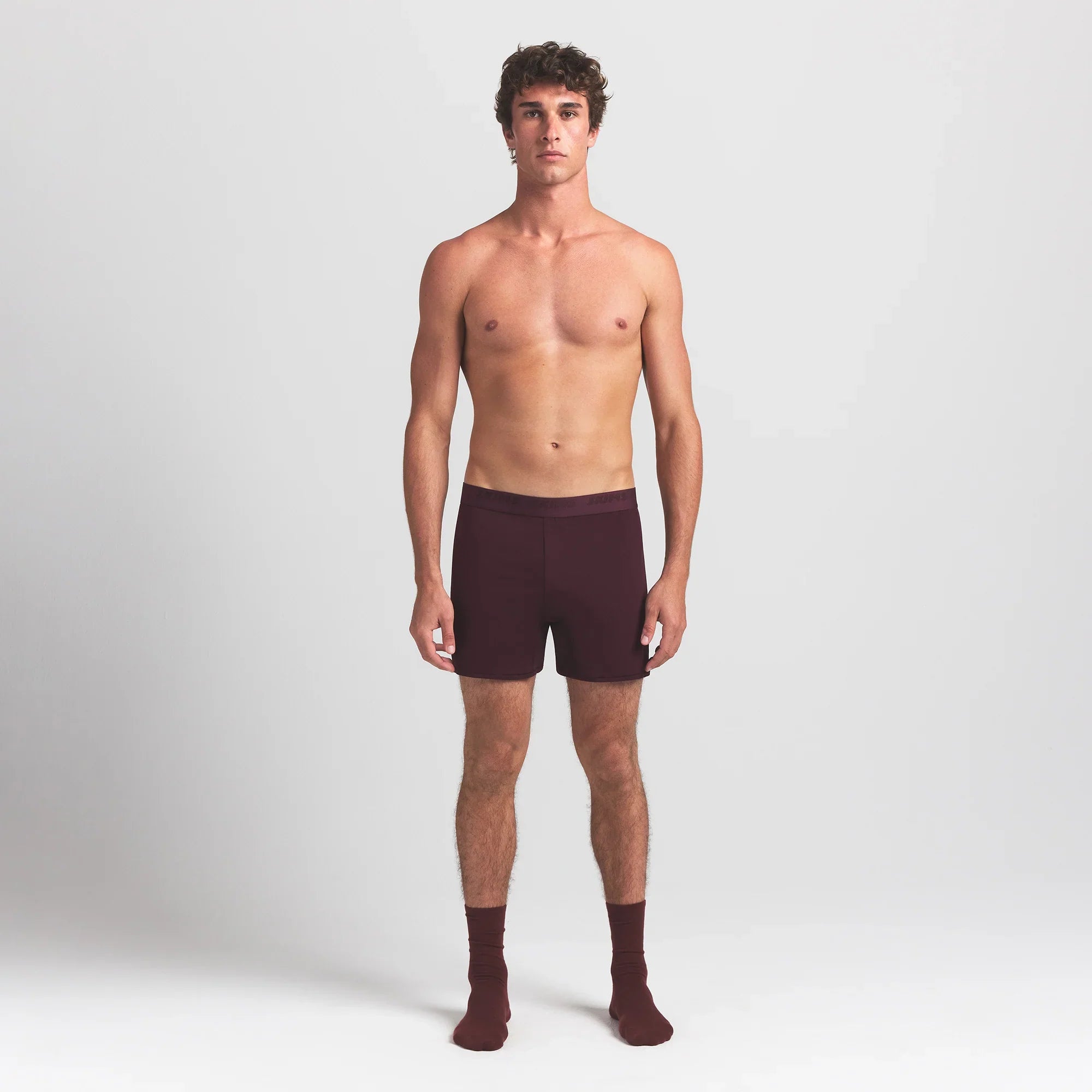 SKIMS STRETCH MENS KNIT BOXER | CURRANT - Sneaker Türkiye