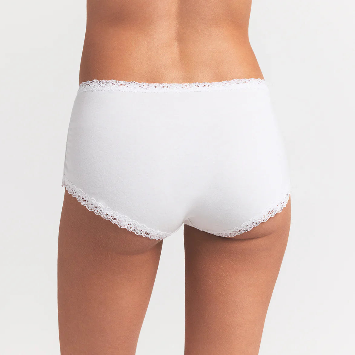 SKIMS LIGHTWEIGHT COTTON LACE BOY SHORT | SNOW - Sneaker Türkiye