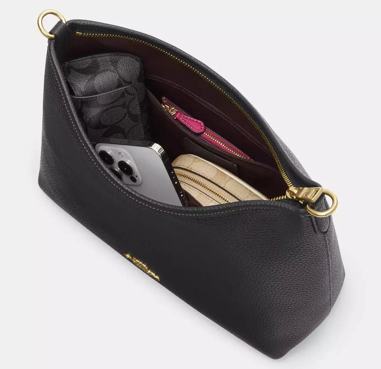 Coach Laurel Shoulder Bag – Gold/Black - Sneaker Türkiye