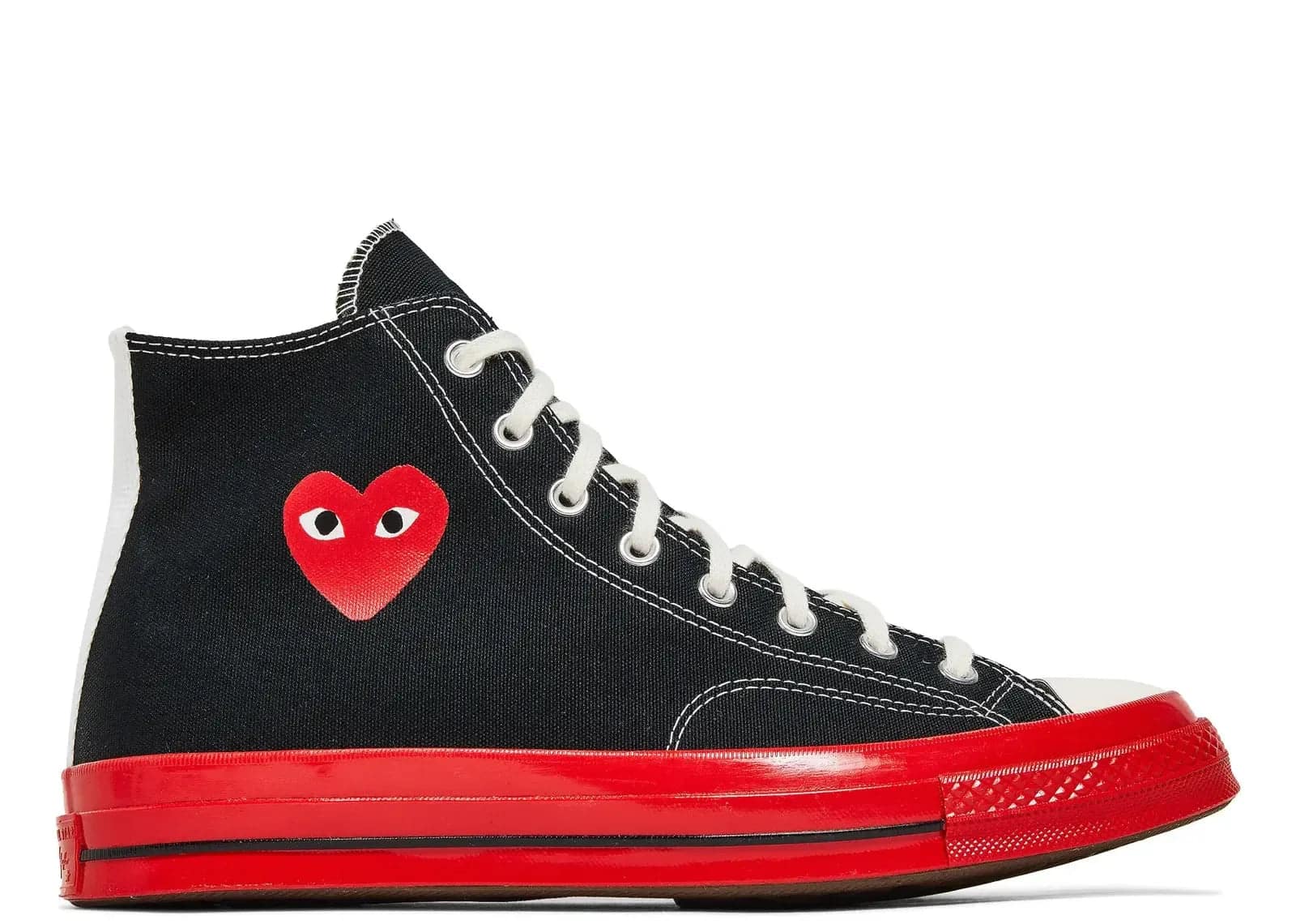 Converse Chuck Taylor All Star 70 Hi Comme Des Garcons Play Black Red Midsole - Sneaker Türkiye
