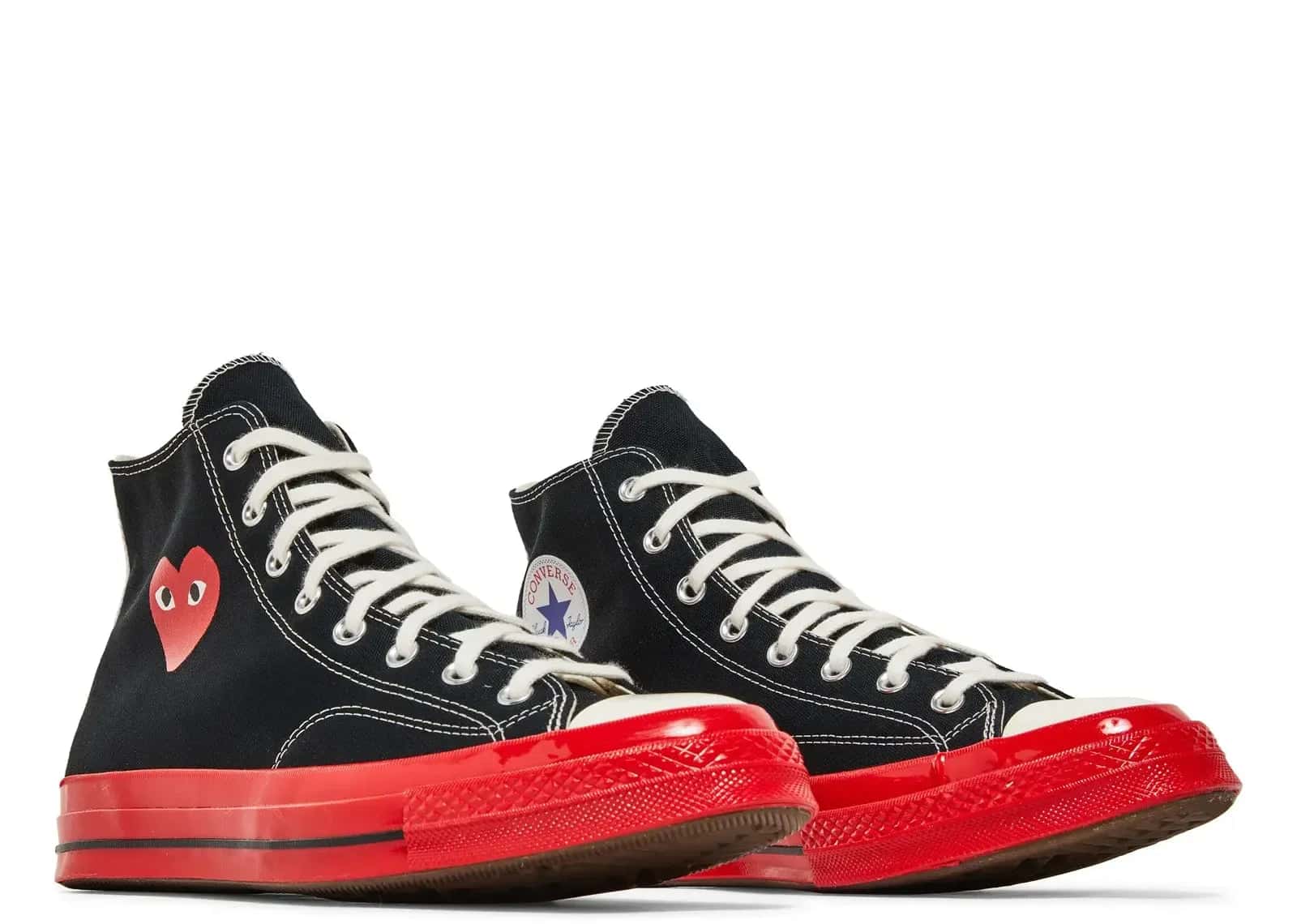 Converse Chuck Taylor All Star 70 Hi Comme Des Garcons Play Black Red Midsole - Sneaker Türkiye