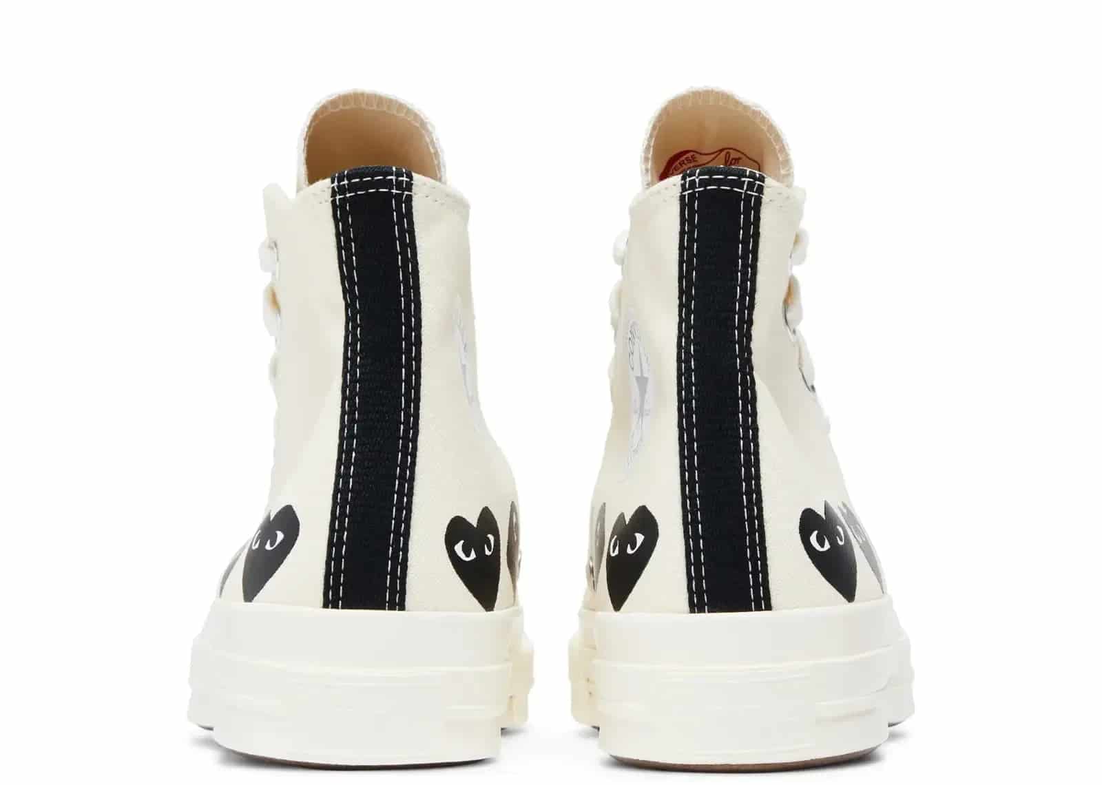 Converse Chuck Taylor All Star 70 Hi Comme Des Garcons PLAY Multi-Heart Milk - Sneaker Türkiye