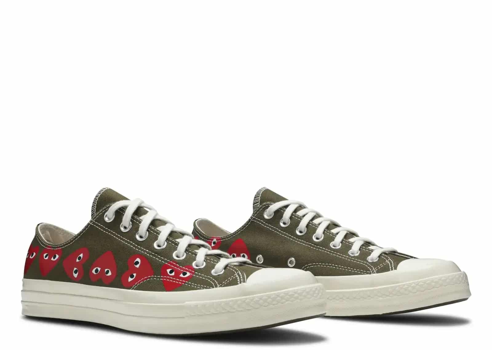 Converse Chuck Taylor All Star 70 Ox Comme Des Garcons Multi Heart Green - Sneaker Türkiye