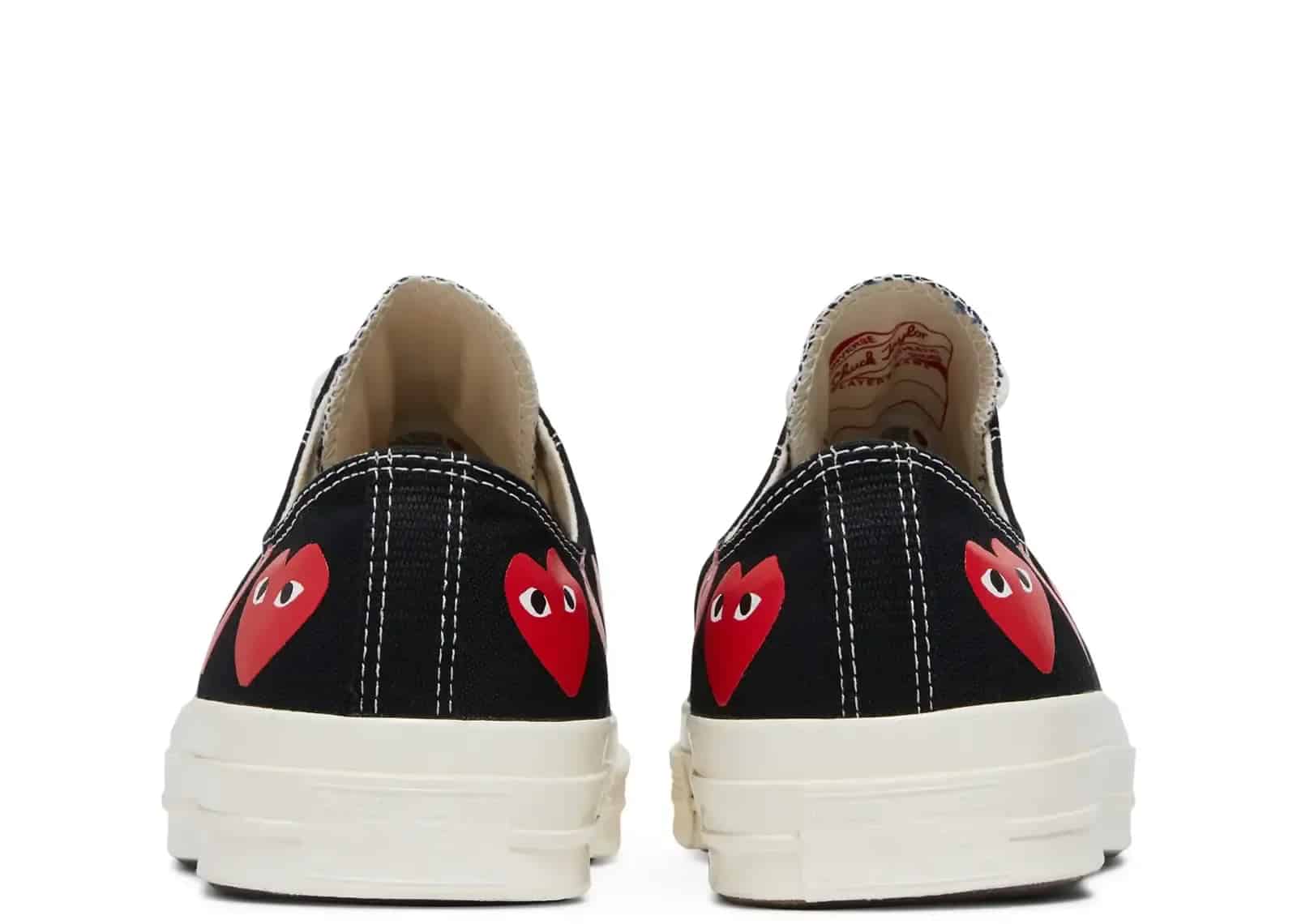 Converse Chuck Taylor All Star 70 Ox Comme Des Garcons PLAY Multi-Heart Black - Sneaker Türkiye