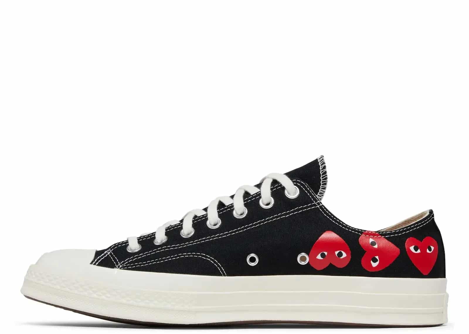 Converse Chuck Taylor All Star 70 Ox Comme Des Garcons PLAY Multi-Heart Black - Sneaker Türkiye