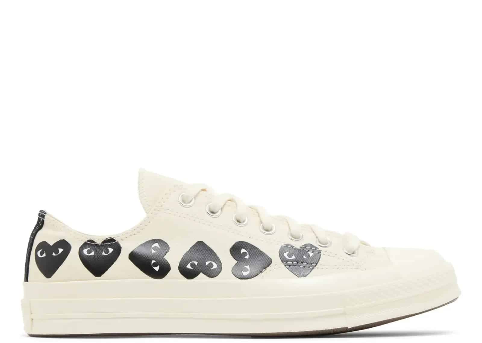 Converse Chuck Taylor All Star 70 Ox Comme Des Garcons PLAY Multi-Heart Milk - Sneaker Türkiye