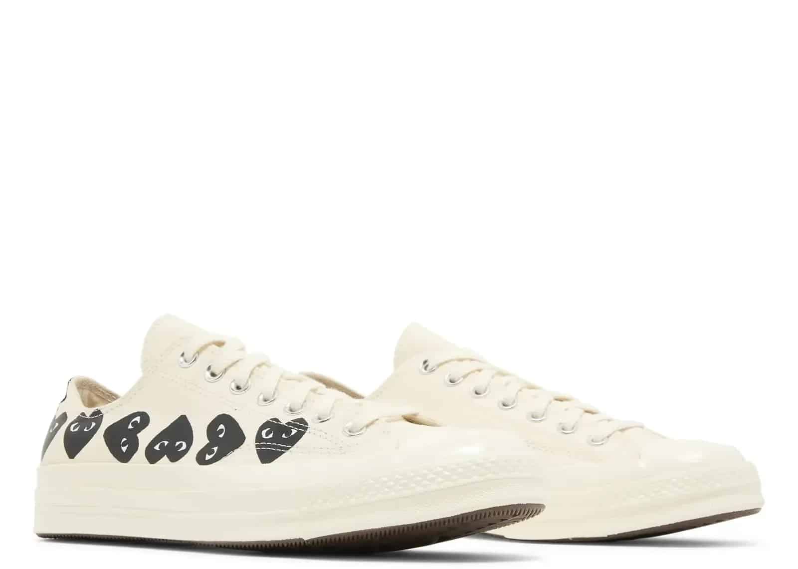 Converse Chuck Taylor All Star 70 Ox Comme Des Garcons PLAY Multi-Heart Milk - Sneaker Türkiye