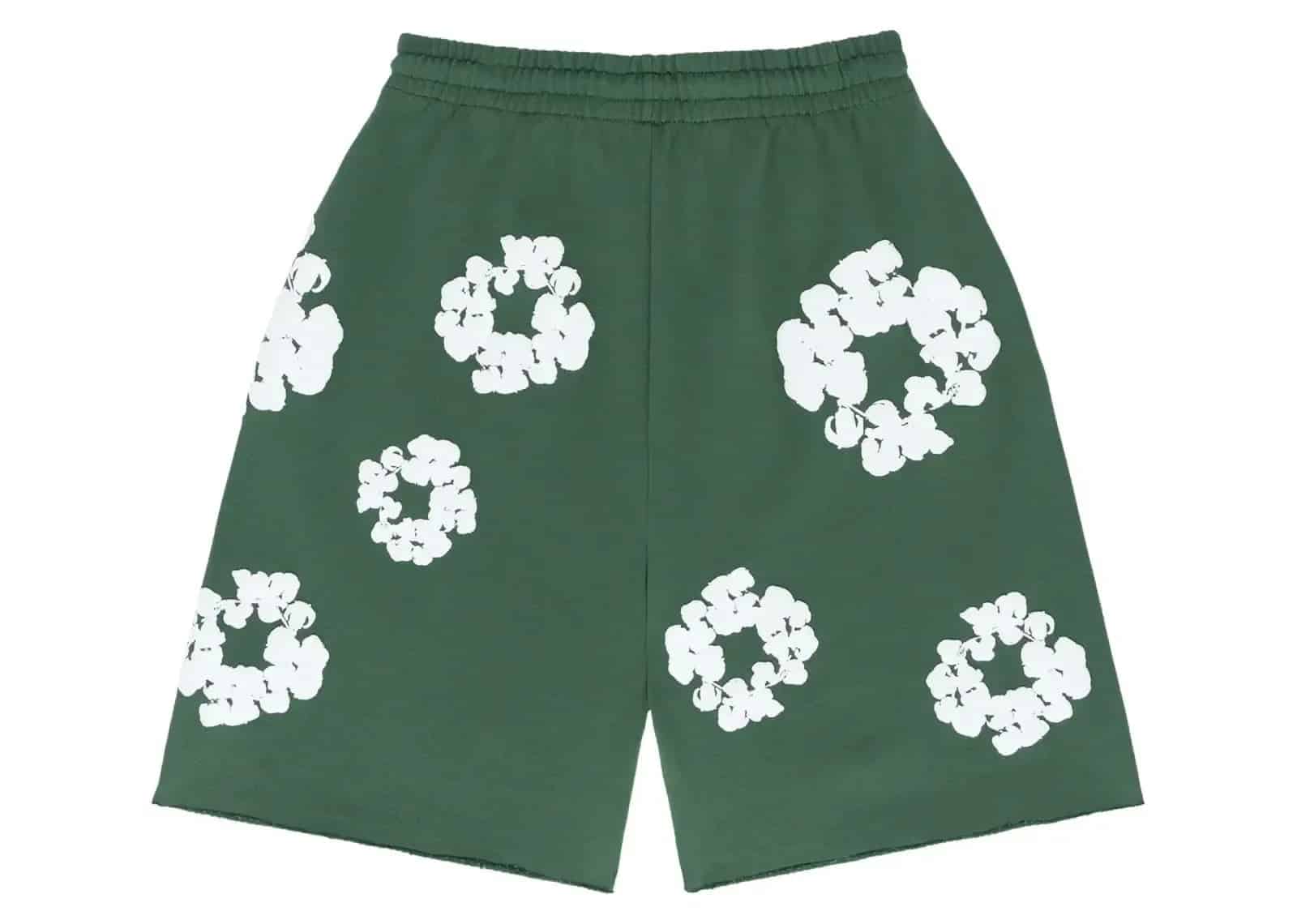 Denim Tears The Cotton Wreath Shorts Green - Sneaker Türkiye