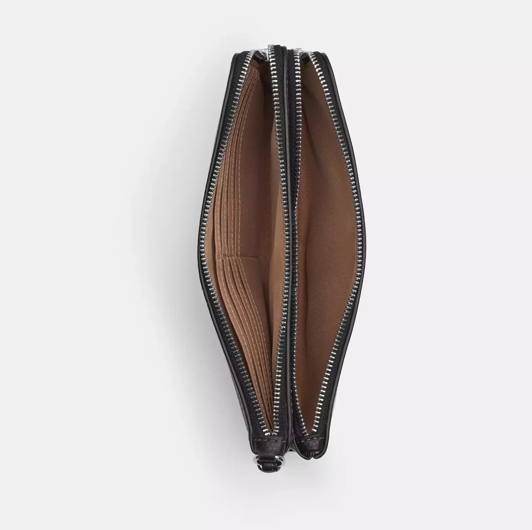 Coach Double Zip Wallet – Silver/Chalk Black Multi - Sneaker Türkiye