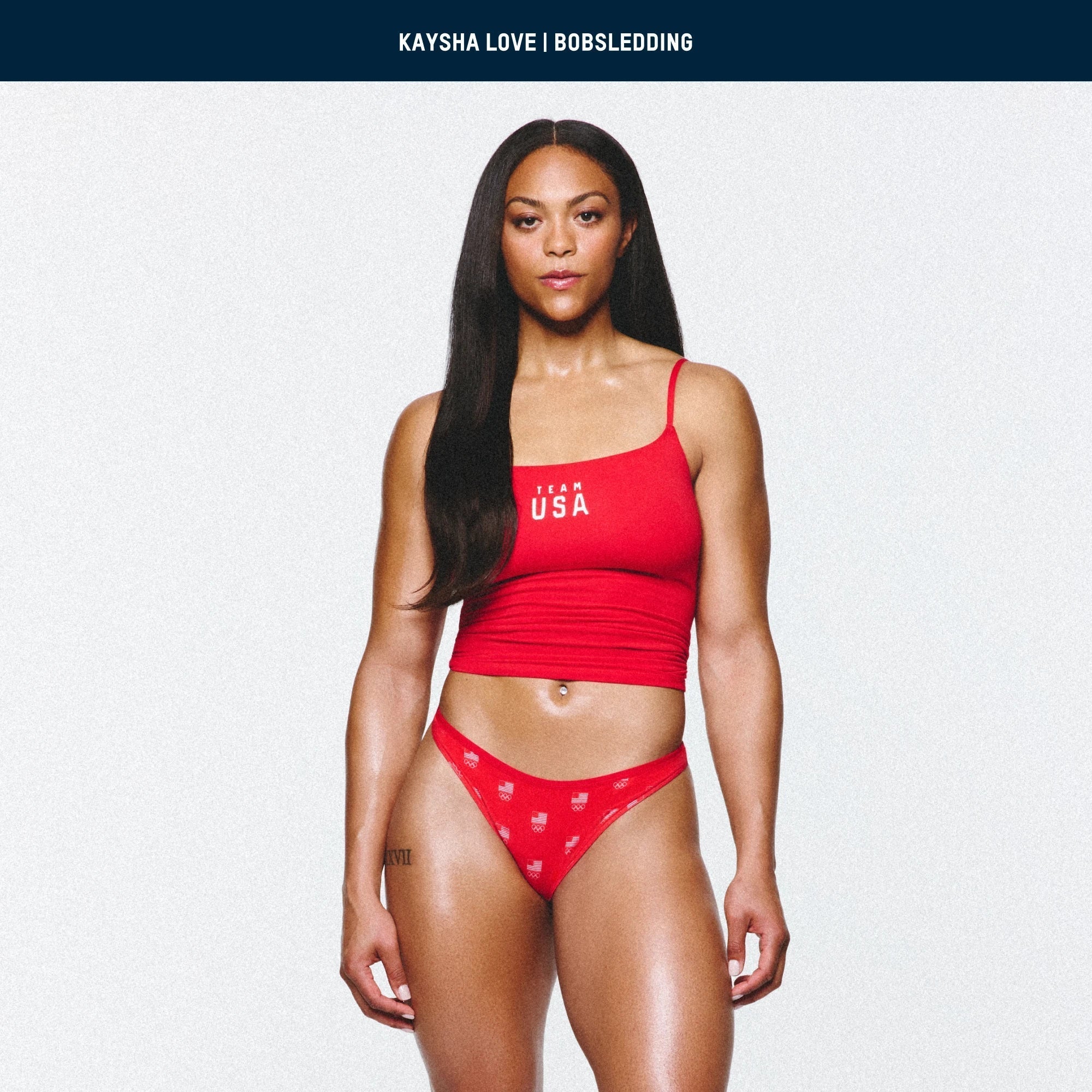 SKIMS FOR TEAM USA COTTON JERSEY OLYMPIC CAMI | RED - Sneaker Türkiye