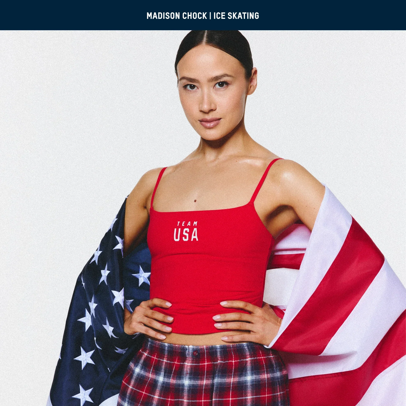 SKIMS FOR TEAM USA COTTON JERSEY OLYMPIC CAMI | RED - Sneaker Türkiye