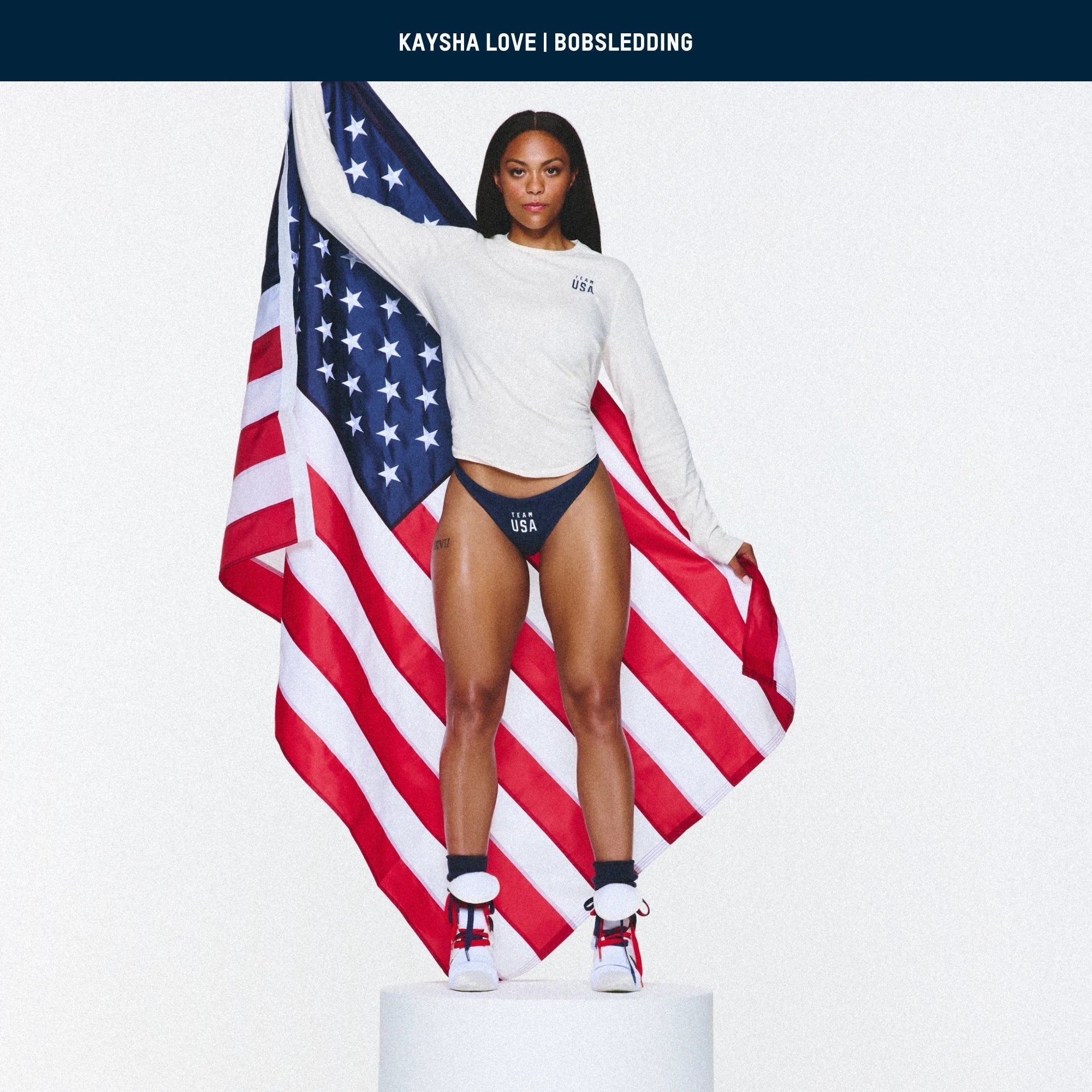 SKIMS FOR TEAM USA WORN IN JERSEY OLYMPIC LONG SLEEVE T-SHIRT | ECRU - Sneaker Türkiye