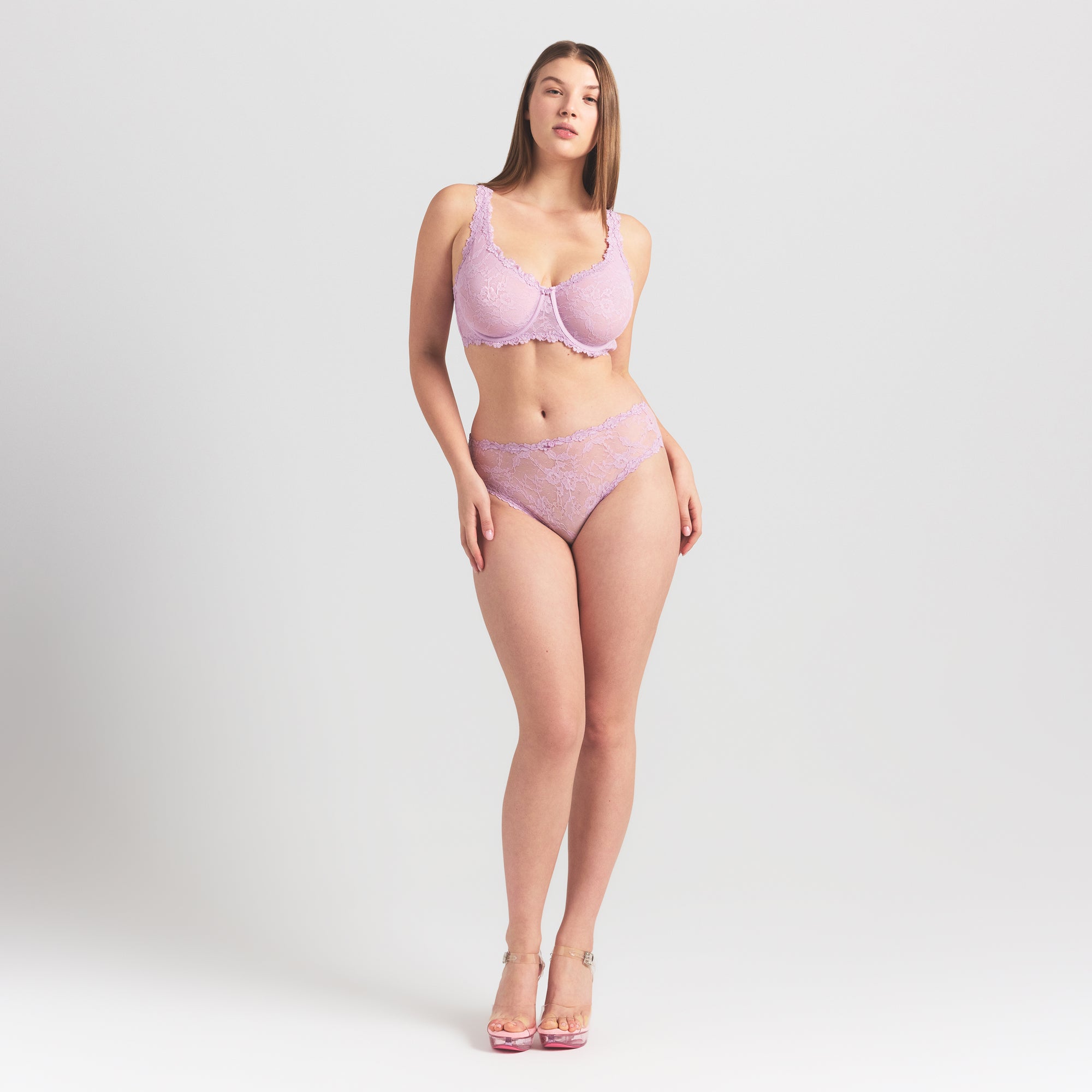 SKIMS STRETCH LACE UNLINED FULL COVERAGE BRA | BABY PINK - Sneaker Türkiye