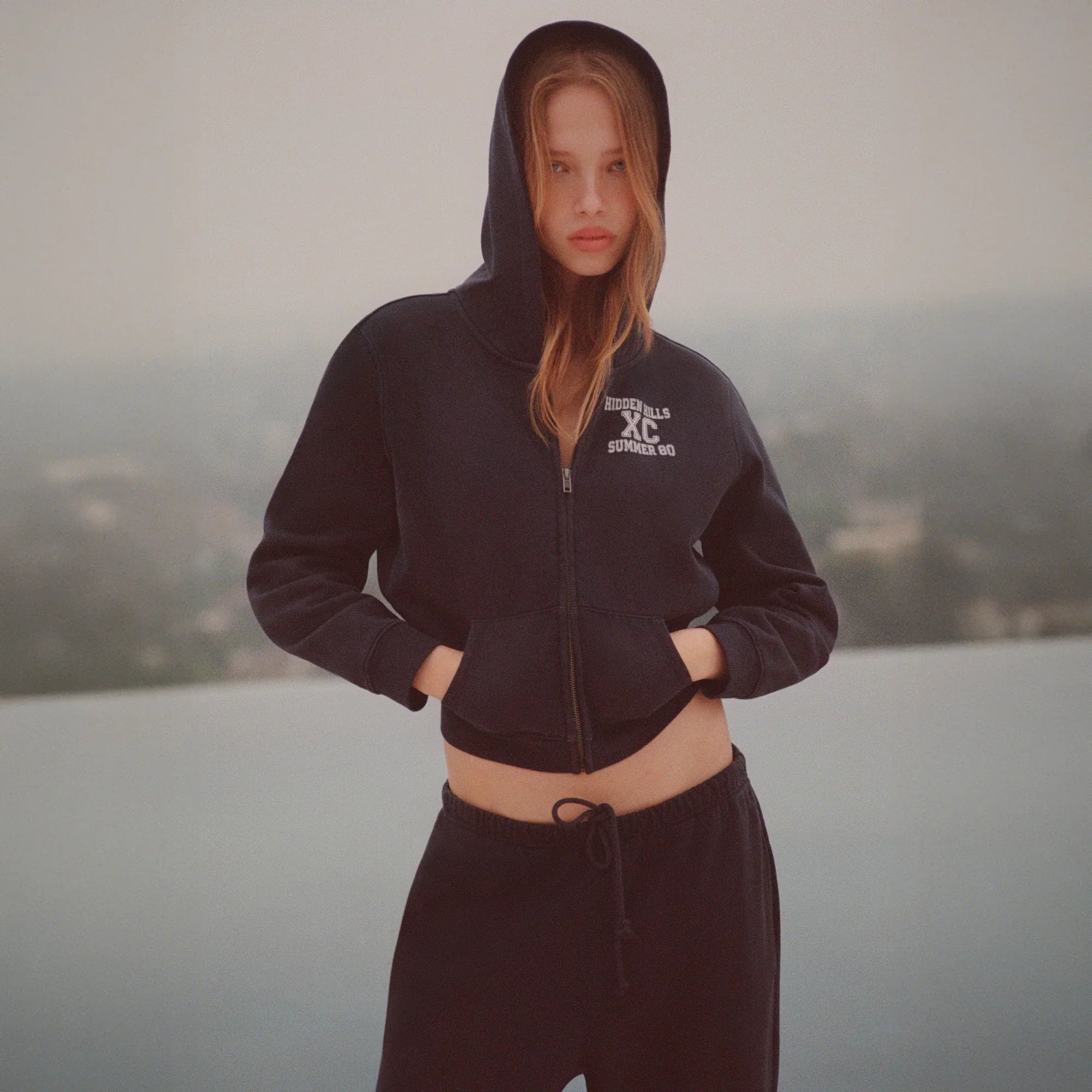 SKIMS BOYFRIEND FLEECE STRAIGHT LEG PANT | NAVY - Sneaker Türkiye
