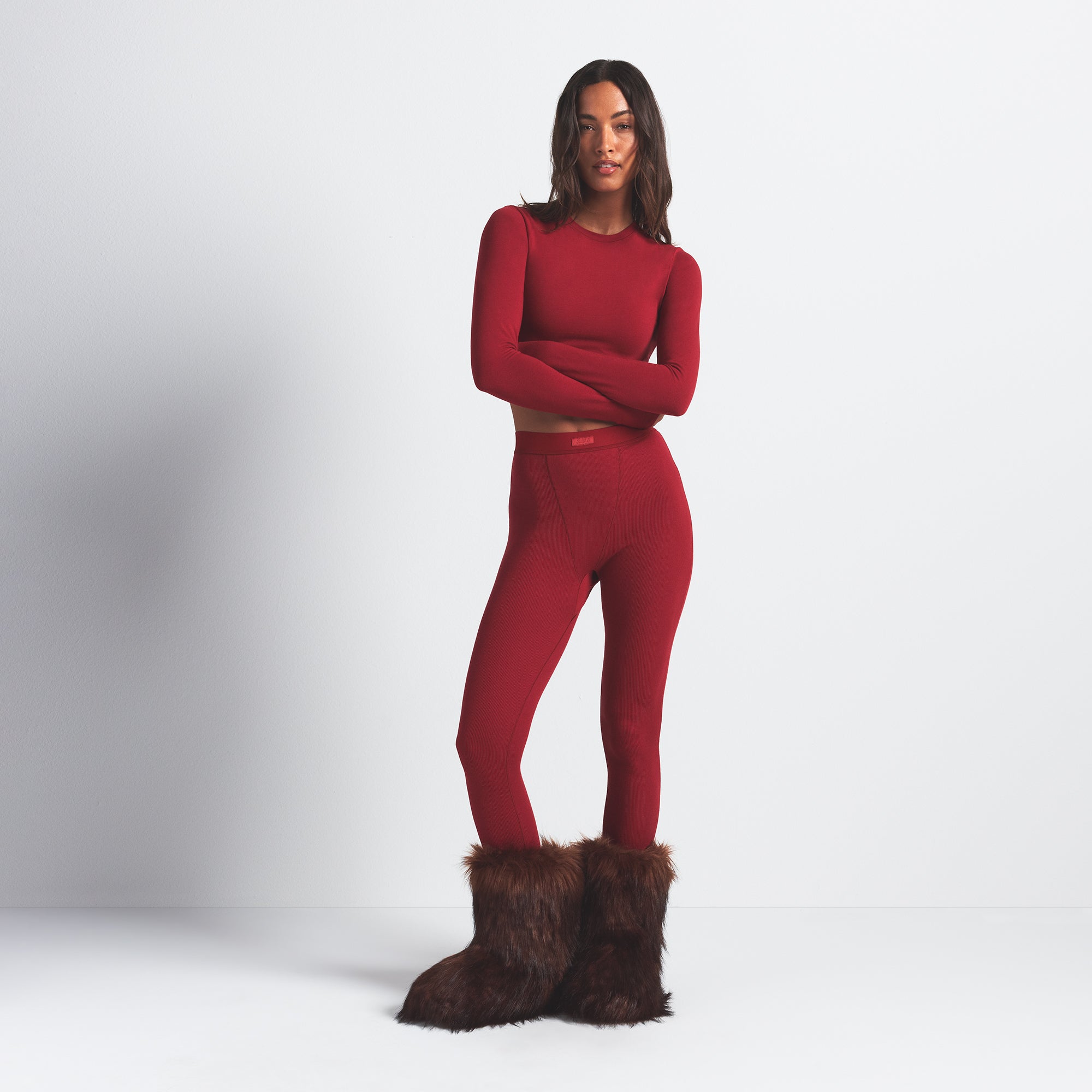 SKIMS FAUX FUR BOOT | COCOA - Sneaker Türkiye
