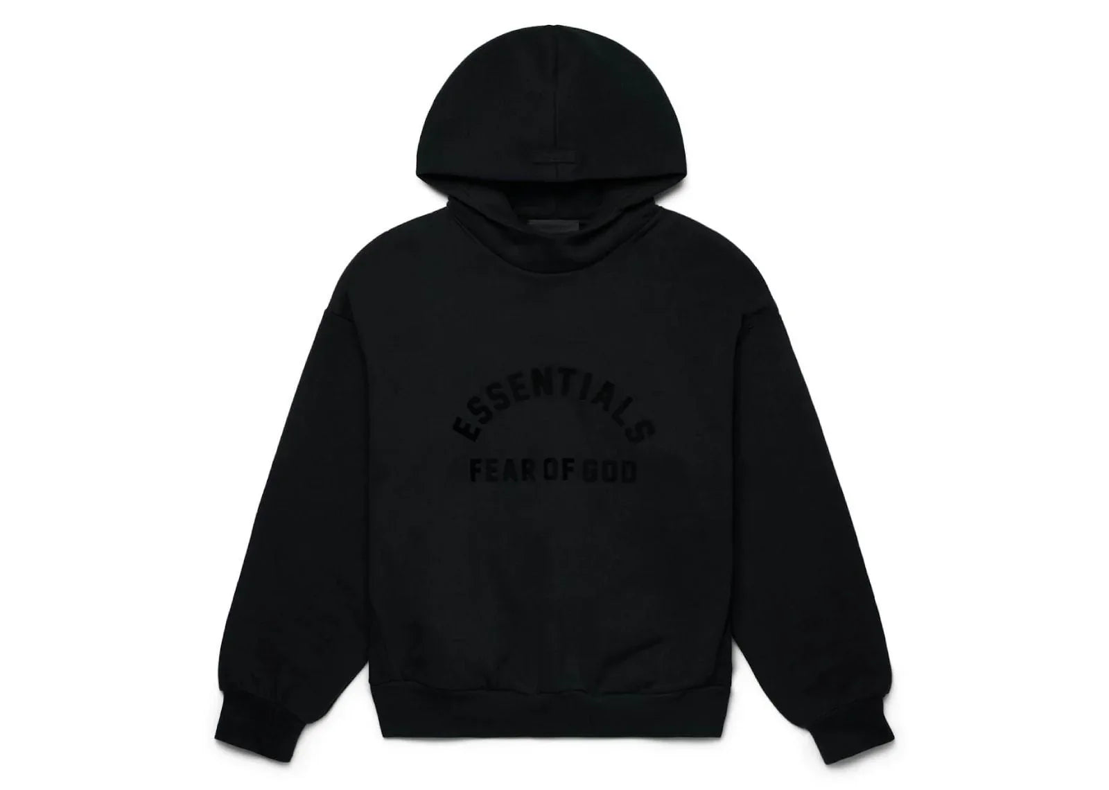Fear of God Essentials Arch Logo Hoodie Jet Black - Sneaker Türkiye